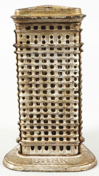 Cast Iron Flat Iron Building Still Bank.: Manufactured by Kenton Manufacturing Company. Size:6" T.