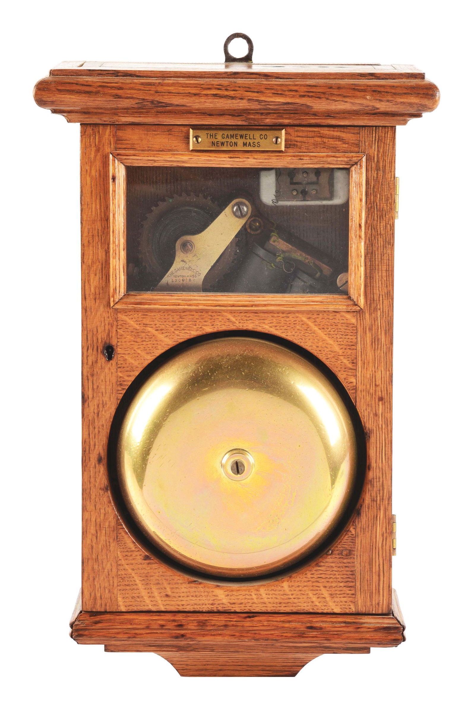 SMALL GAMEWELL FIRE GONG. (1 of 5)