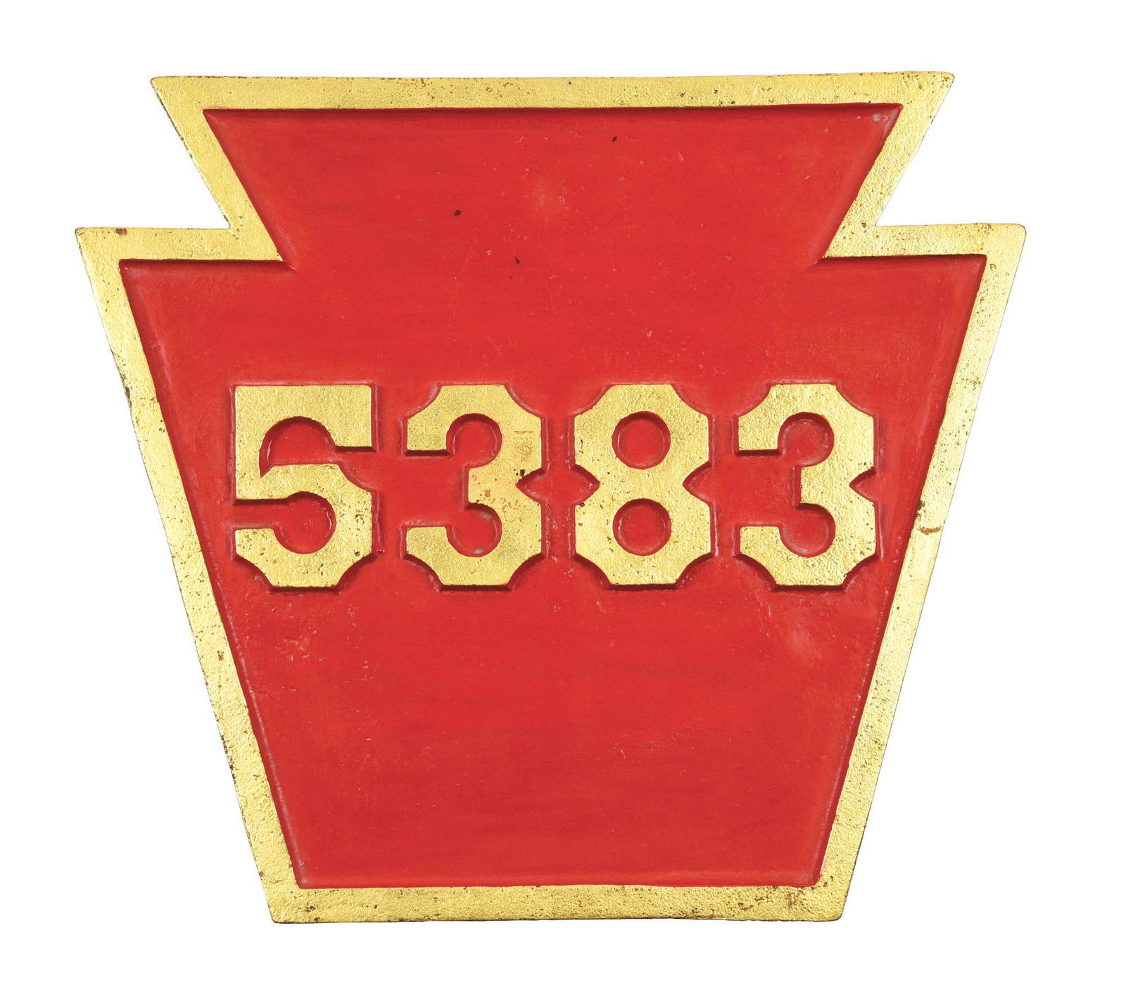 PRR LOCOMOTIVE NUMBER PLATE. (1 of 3)