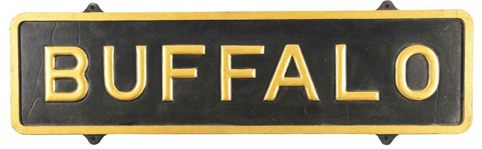 NYC RR STATION SIGN. (1 of 2)