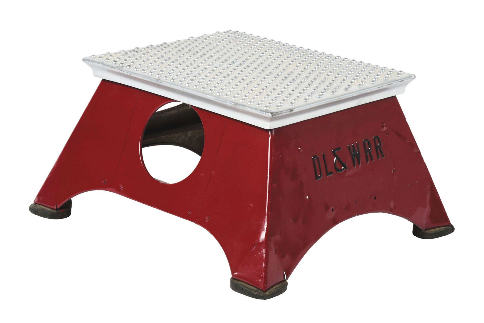 DELAWARE, LACKAWANNA AND WESTERN STEP STOOL. (1 of 6)