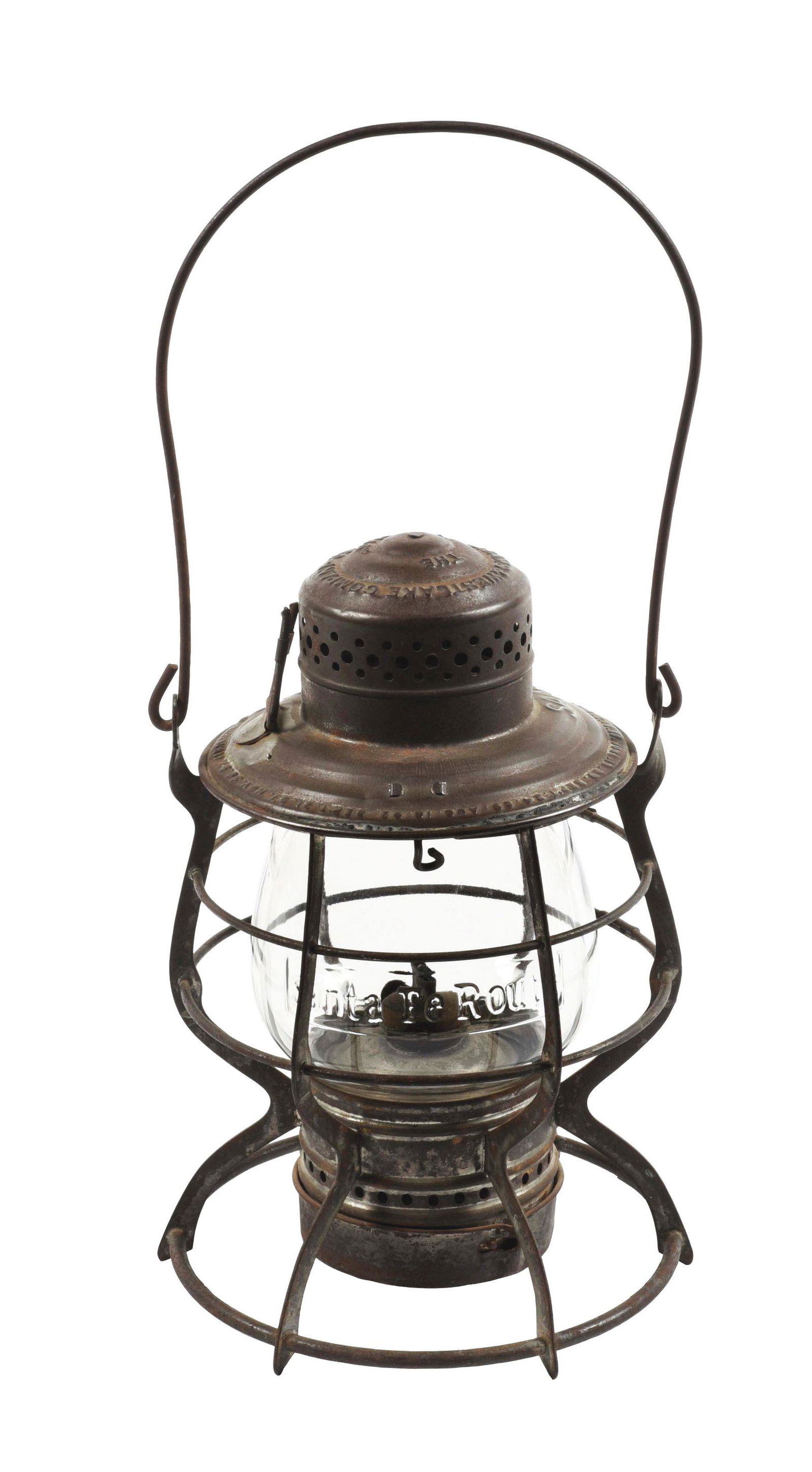 SANTA FE ROUTE A772 RAILROAD LANTERN. (1 of 13)