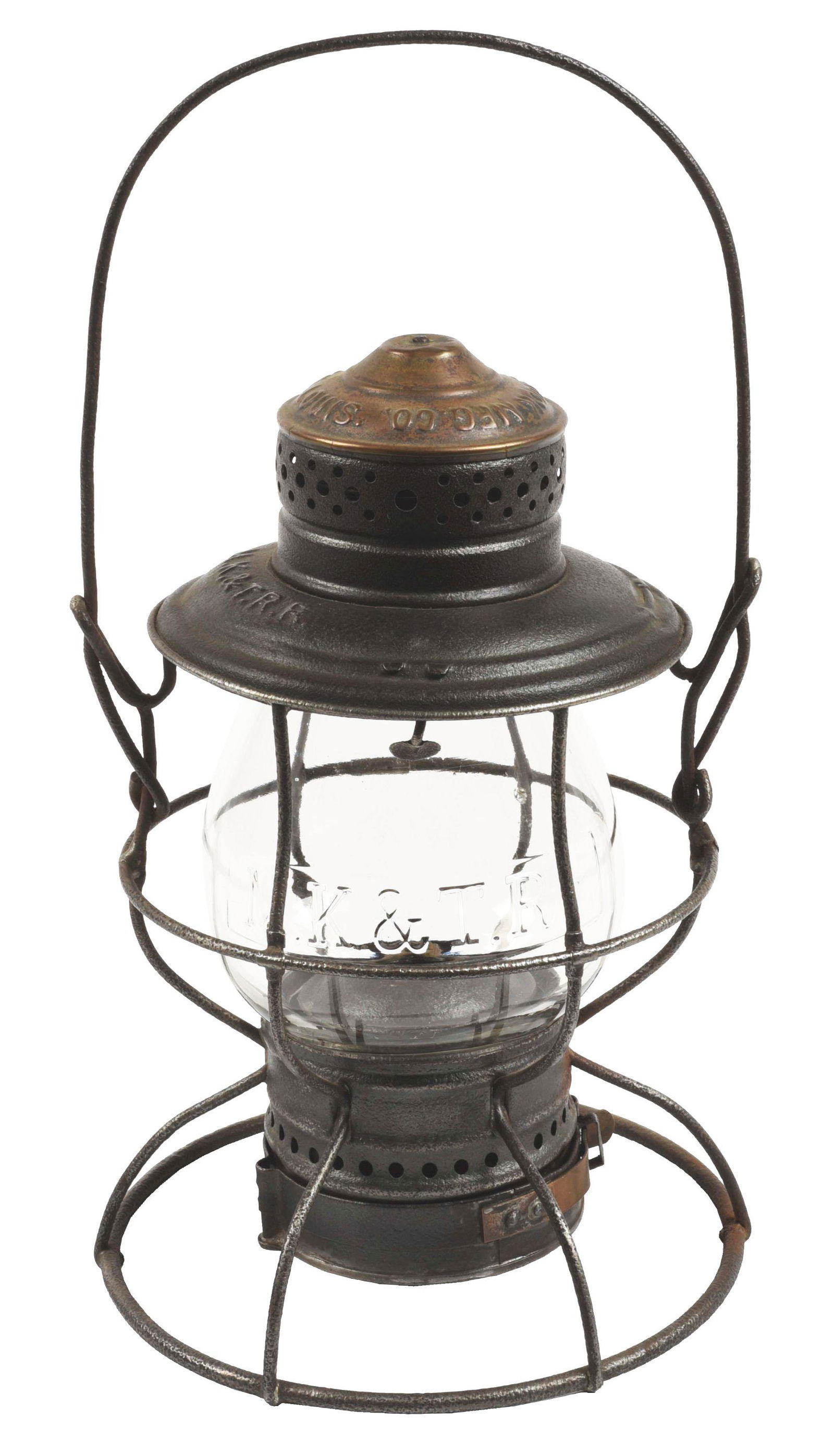 MK&TRR RAILROAD LANTERN. (1 of 14)