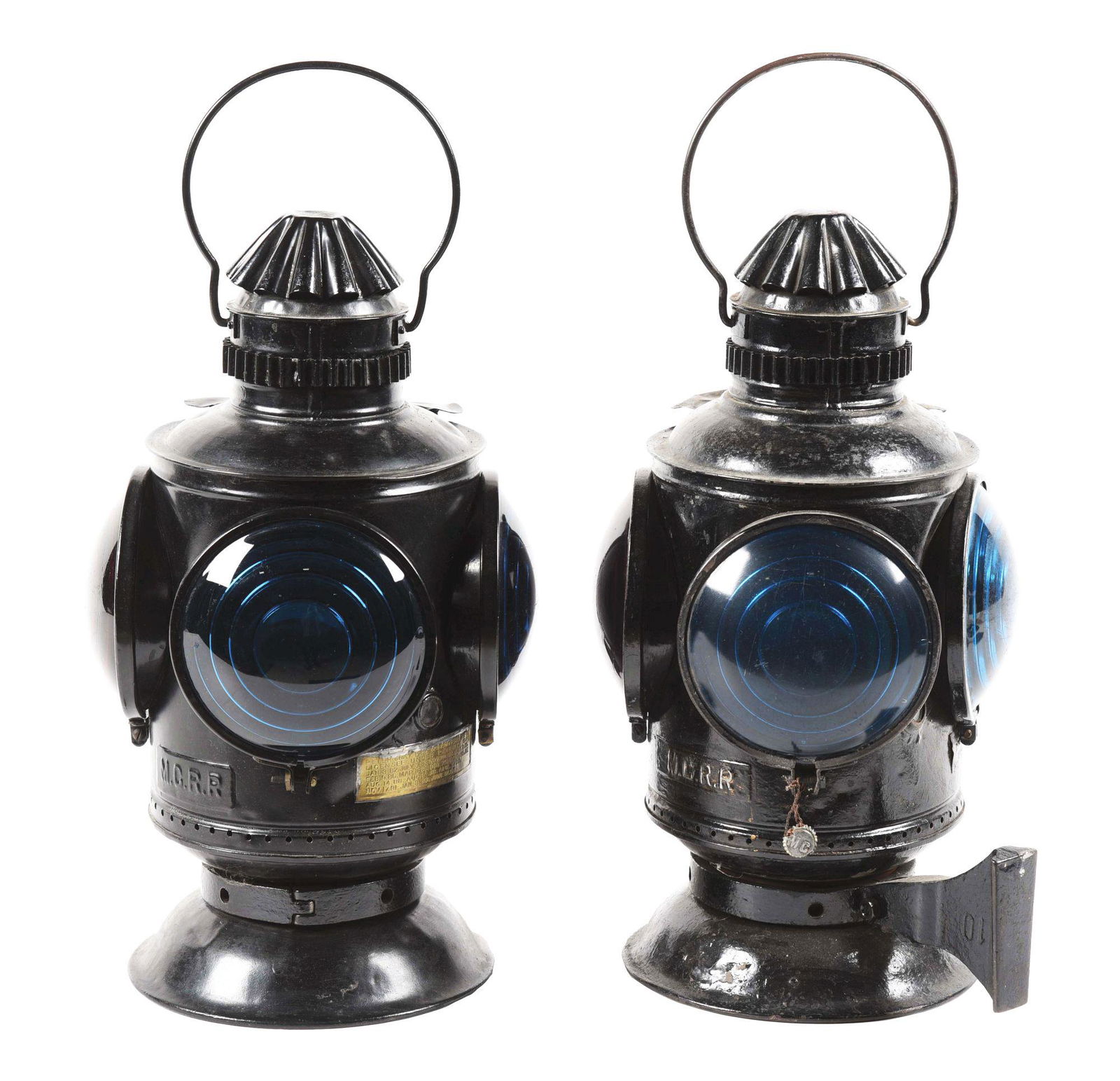 LOT OF 2: RAILROAD MARKER LAMPS. (1 of 11)