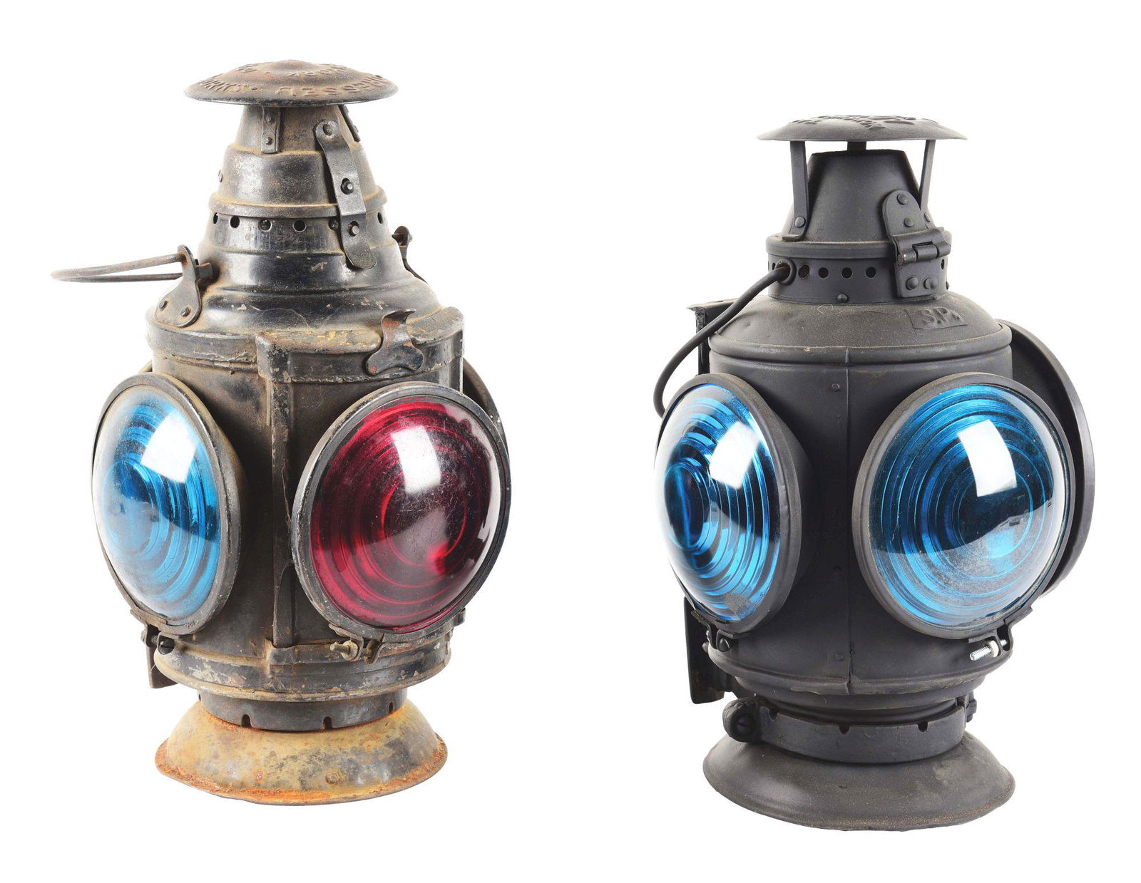 LOT OF 2: RAILROAD MARKER LAMPS. (1 of 11)