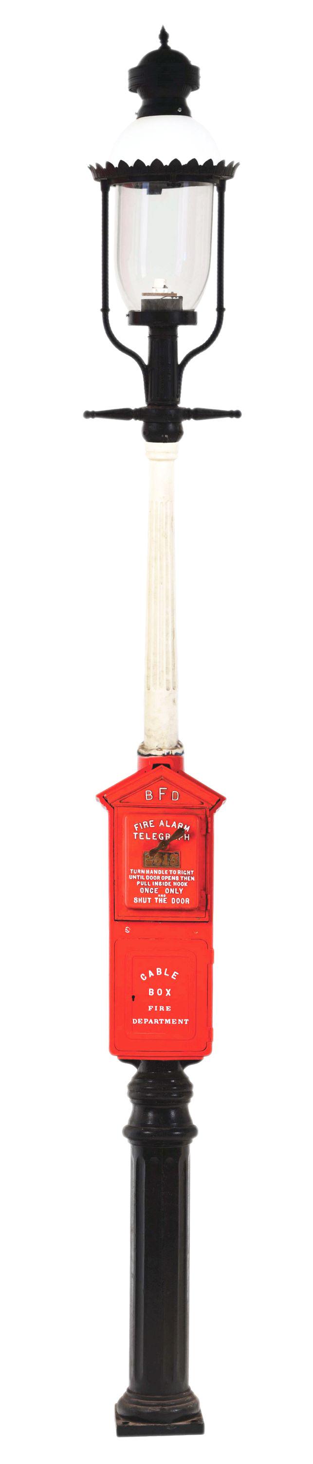 BUFFALO FIRE DEPARTMENT CAST IRON FIRE ALARM BOX W/ (1 of 8)