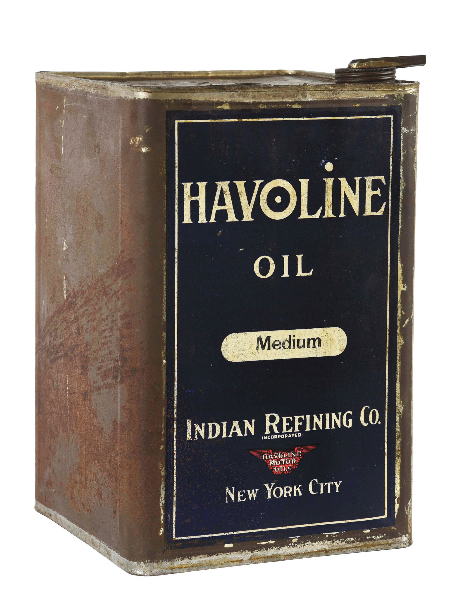 HAVOLINE MOTOR OIL FIVE GALLON SQUARE CAN. (1 of 4)