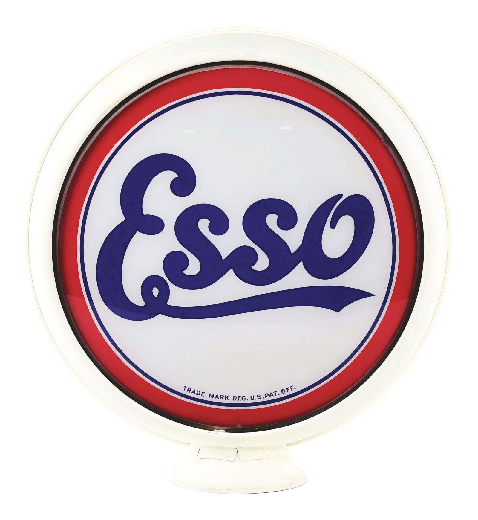 ESSO GASOLINE COMPLETE 15" GLOBE ON ORIGINAL HIGH (1 of 4)