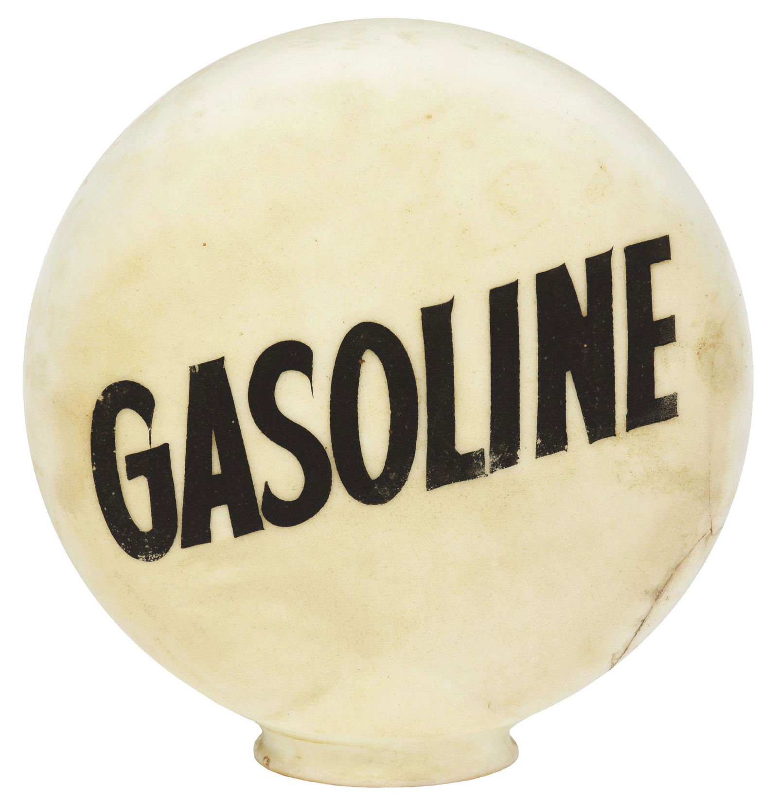 RARE GASOLINE ONE PIECE ETCHED GAS PUMP GLOBE. (1 of 3)