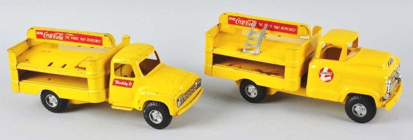 Lot of 2: Metal Buddy L Coca-Cola Trucks.: Condition (Excellent). Size Largest: 15" L. Dimensions:Largest: 15" L.