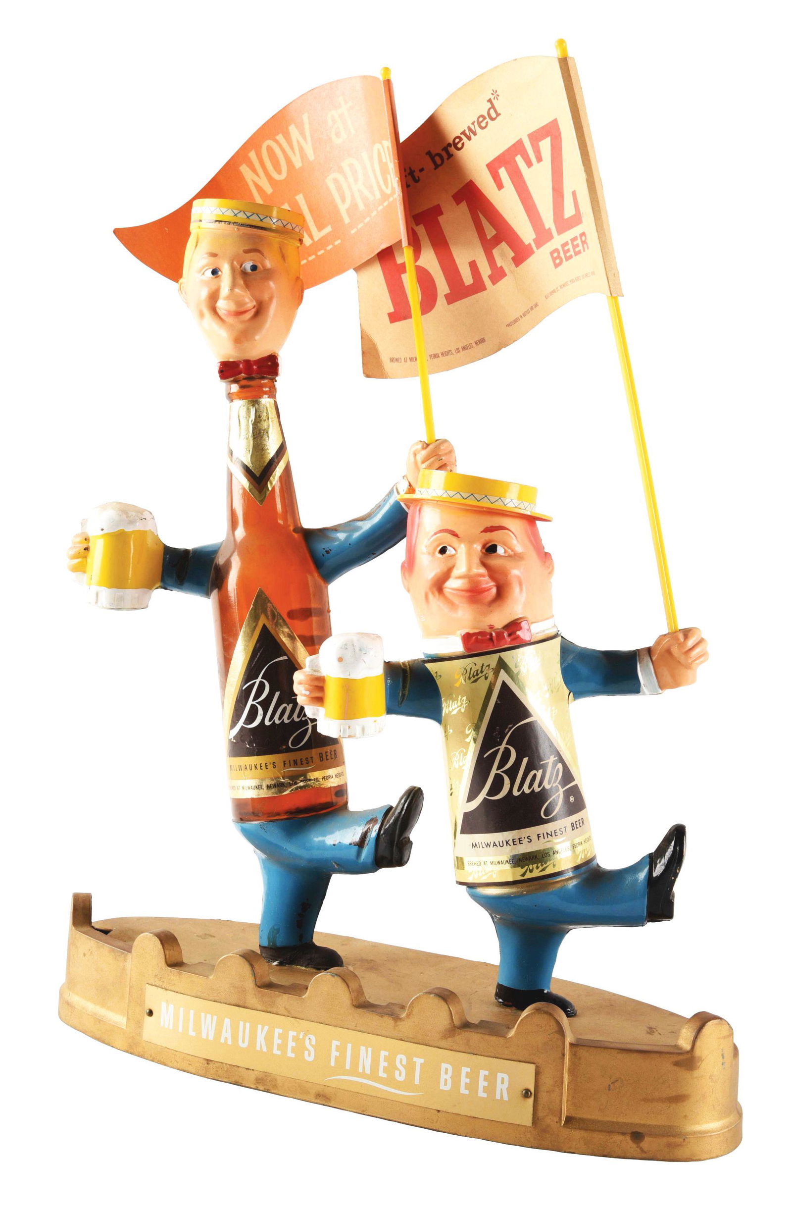 BLATZ BEER FIGURAL LIGHT-UP DISPLAY. (1 of 5)