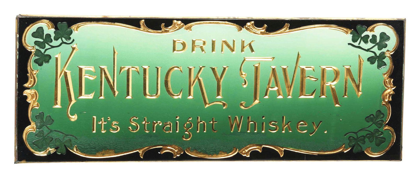 REVERSE GLASS KENTUCKY TAVERN SIGN. (1 of 2)