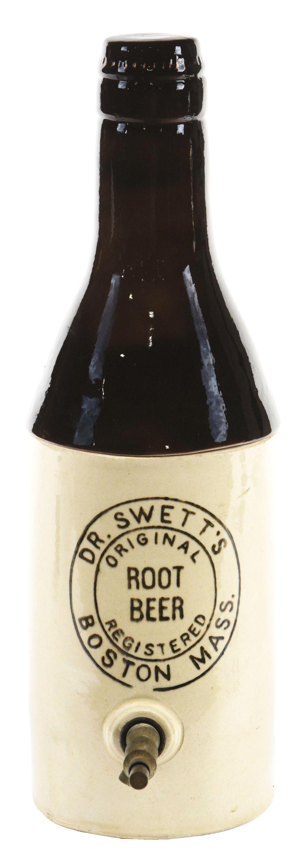 DR. SWETT'S ROOT BEER SODA FOUNTAIN SYRUP DISPENSER. (1 of 5)