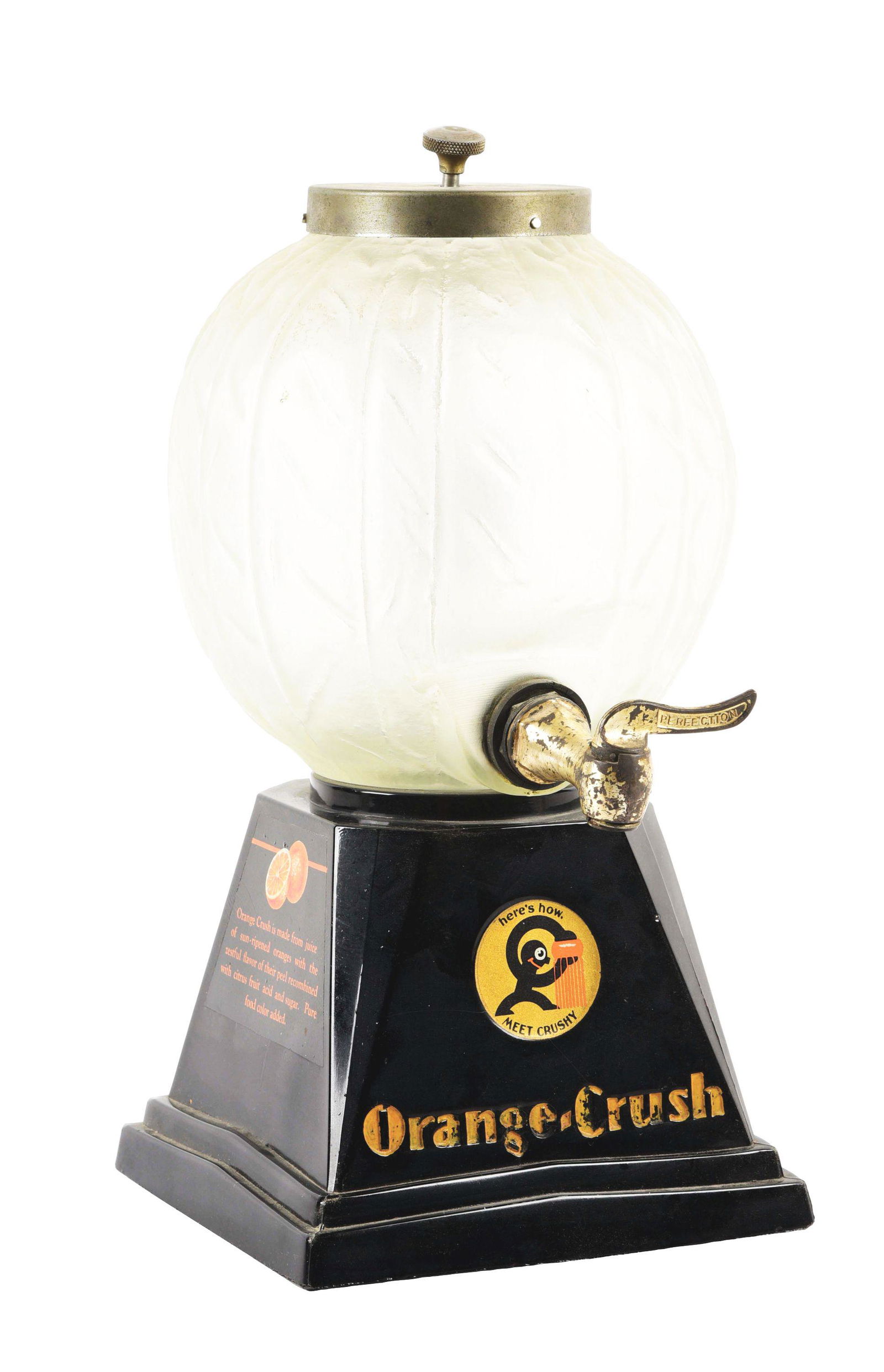 ORANGE-CRUSH SYRUP DISPENSER. (1 of 4)