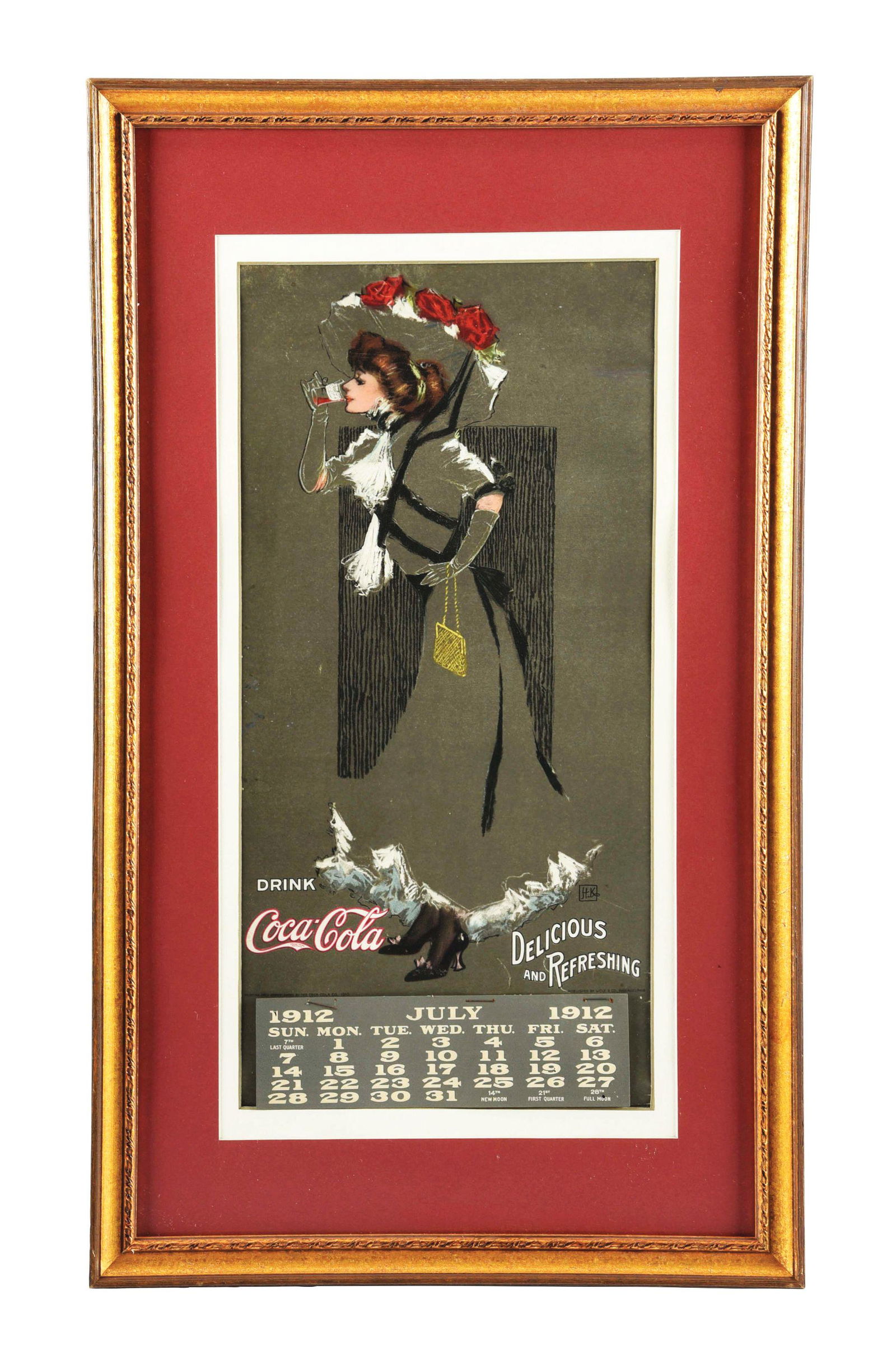 1912 COCA-COLA CALENDAR. (1 of 4)