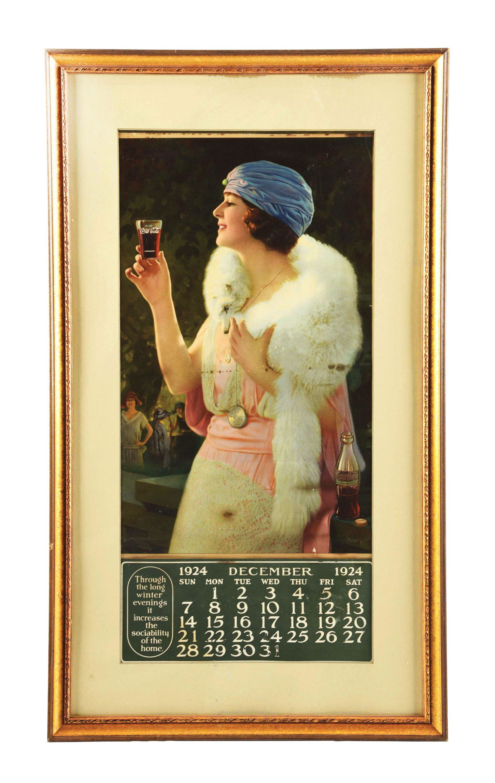 1924 COCA-COLA CALENDAR. (1 of 4)