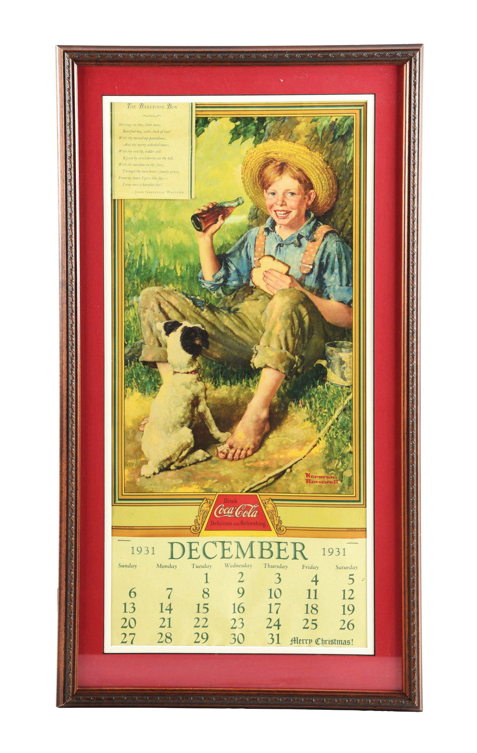1931 COCA-COLA CALENDAR. (1 of 3)