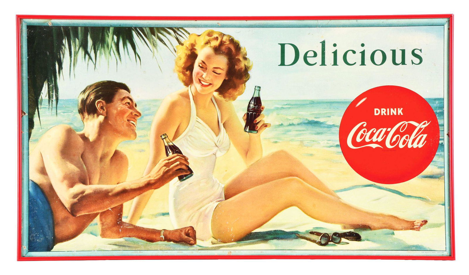 RARE AUSTRALIAN COCA-COLA CARDBOARD. (1 of 4)