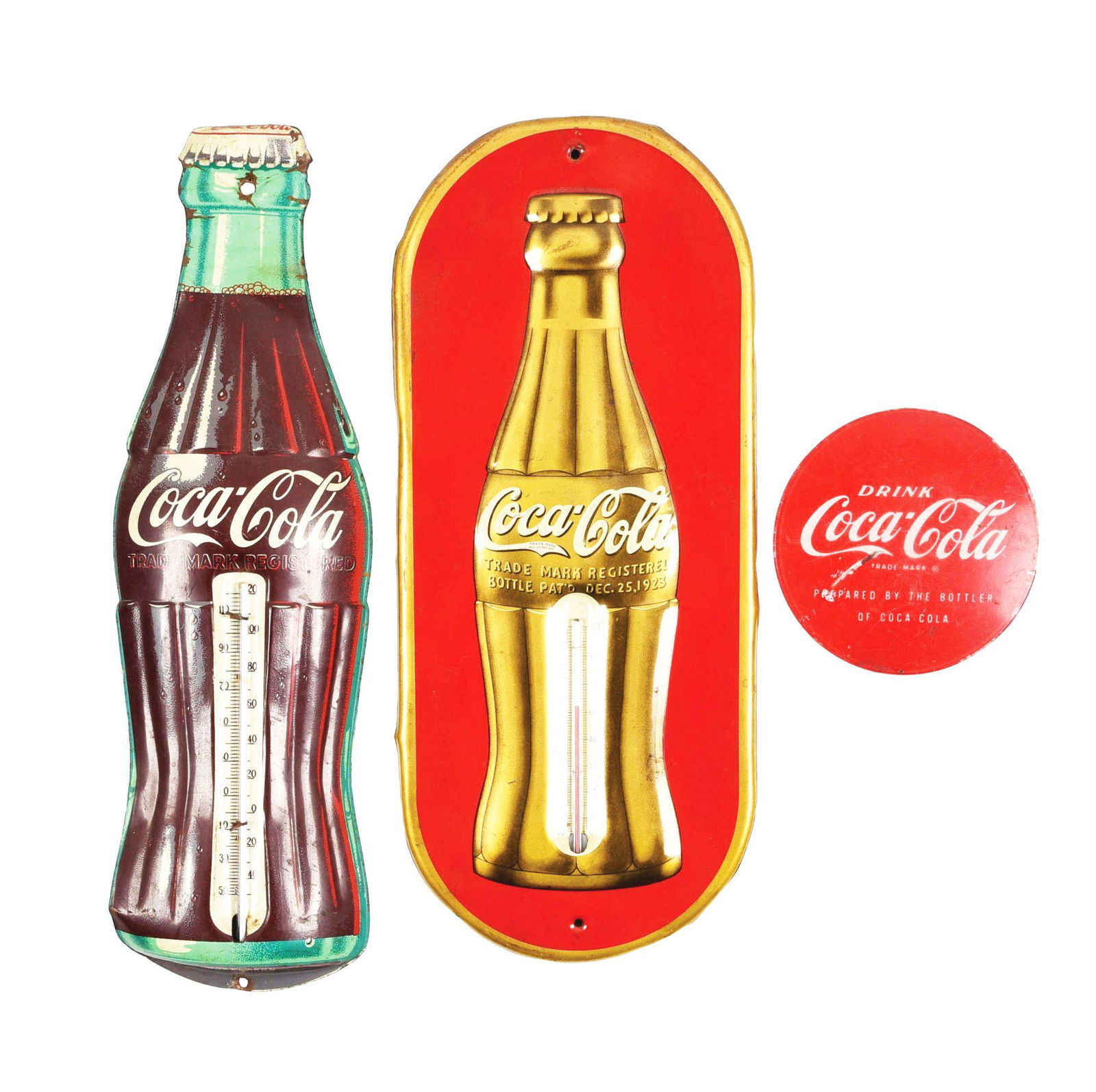 LOT OF 3: COCA-COLA PIECES. (1 of 2)