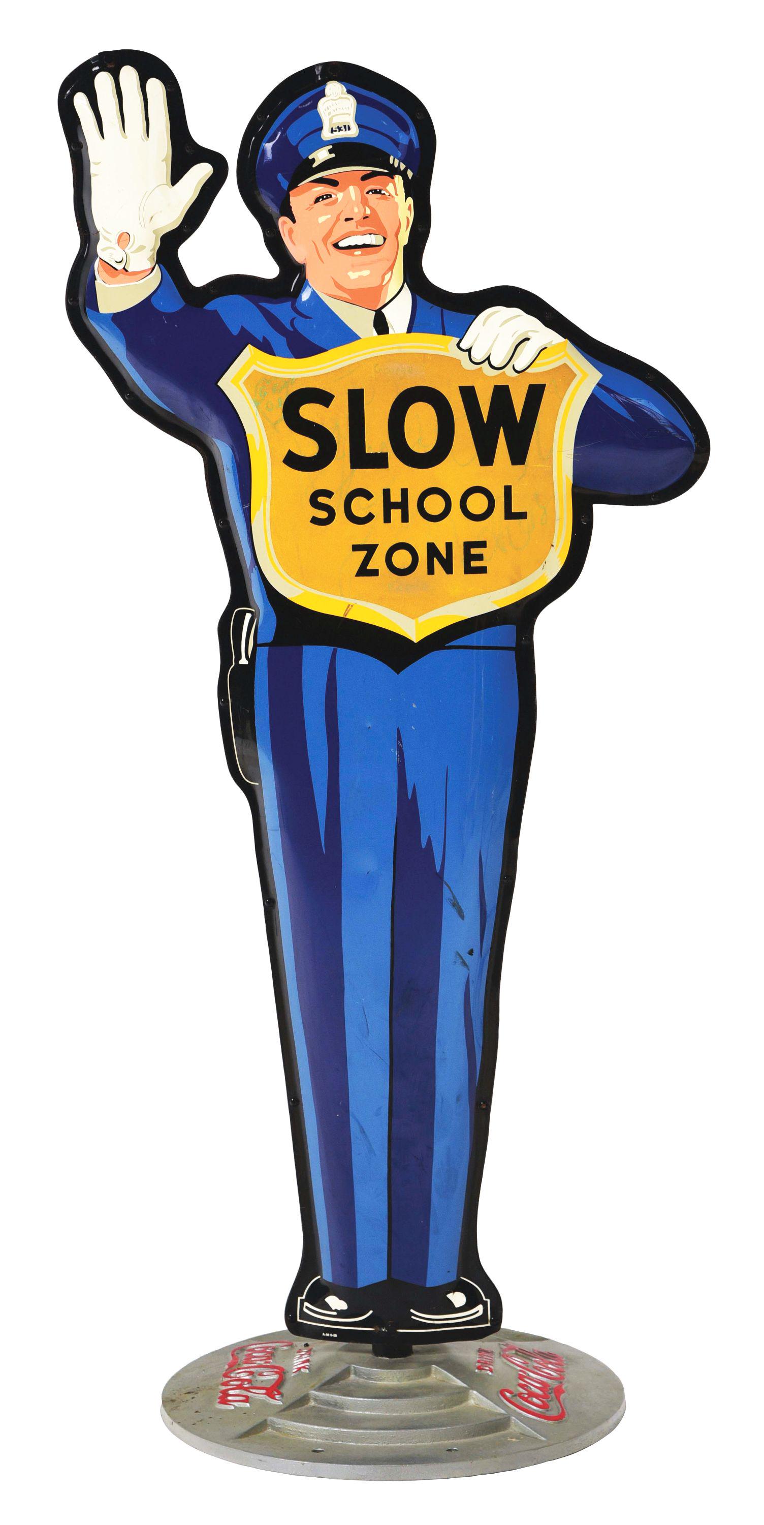 COCA-COLA SCHOOL ZONE POLICEMAN. (1 of 2)