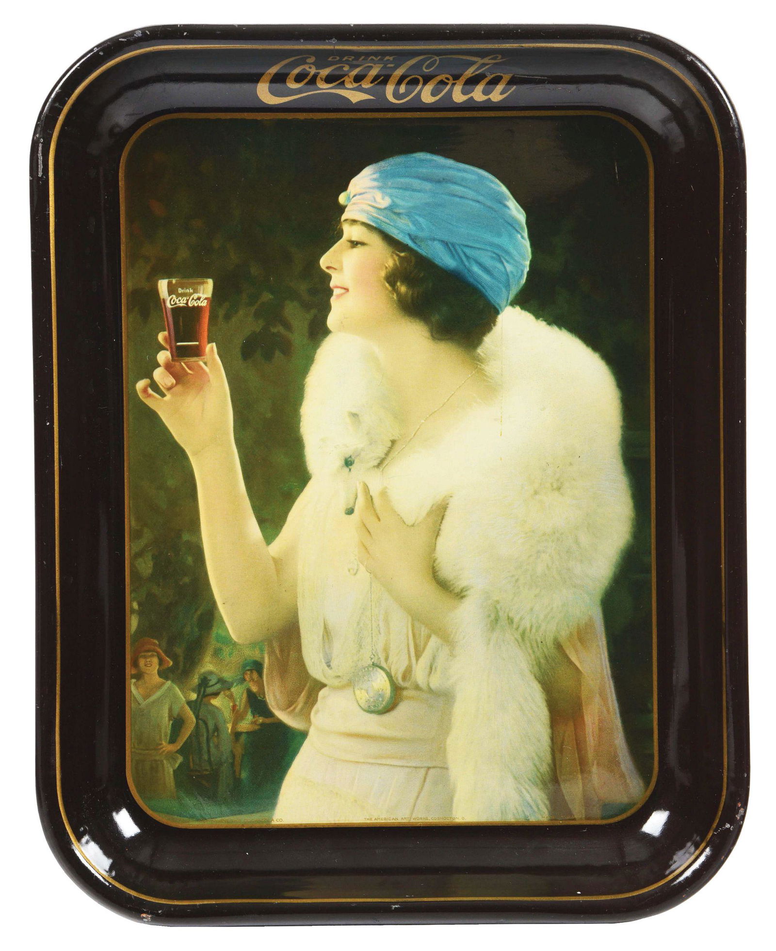 1925 COCA-COLA SERVING TRAY. (1 of 2)