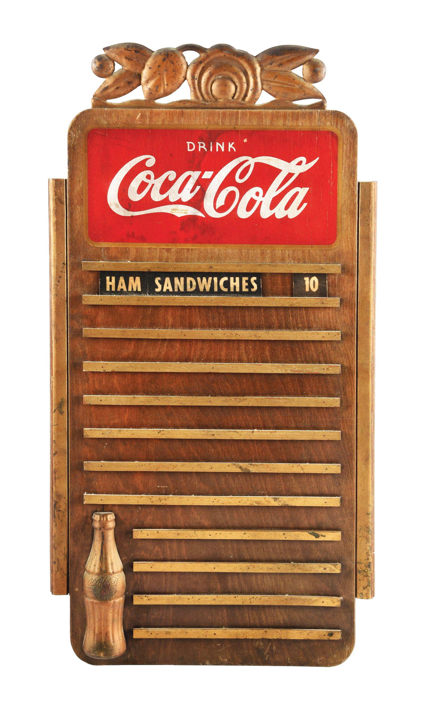KAY DISPLAYS COCA-COLA MENU BOARD. (1 of 2)