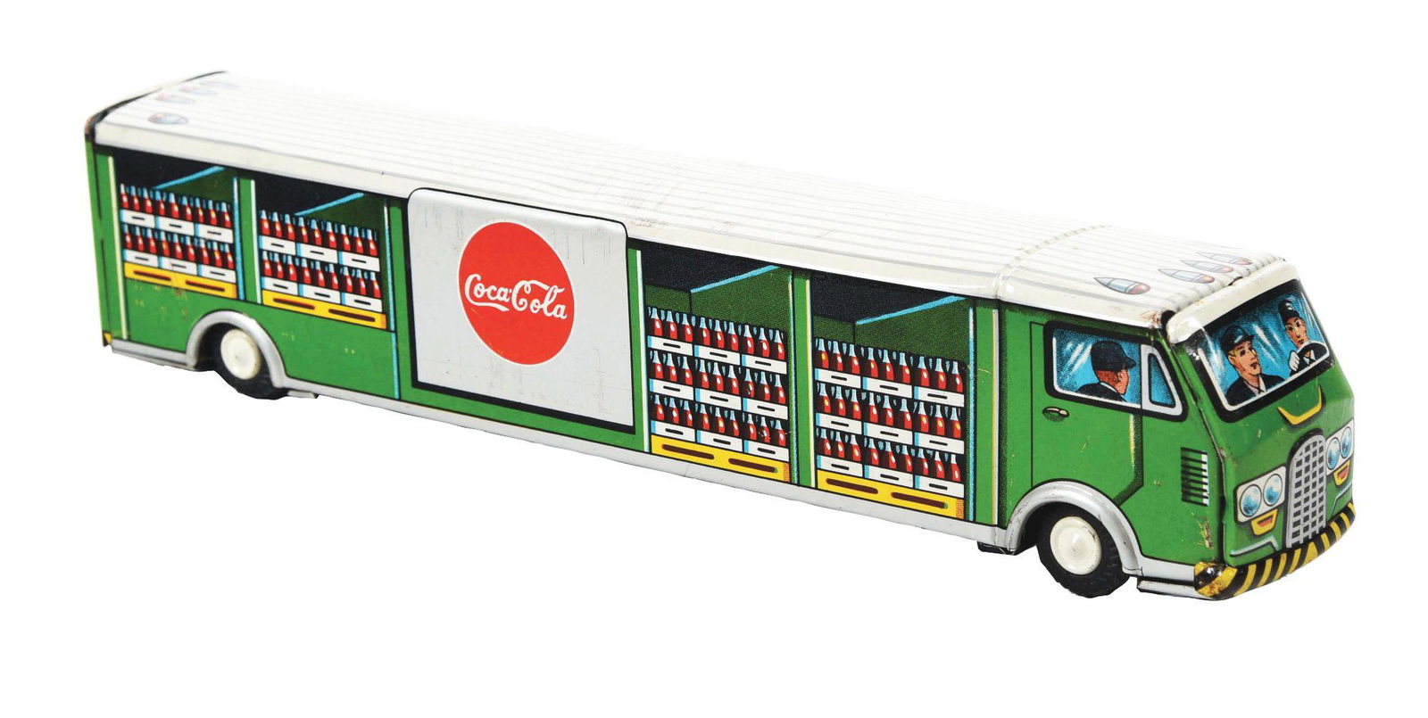 RARE 1950'S COCA-COLA METAL BUS. (1 of 3)