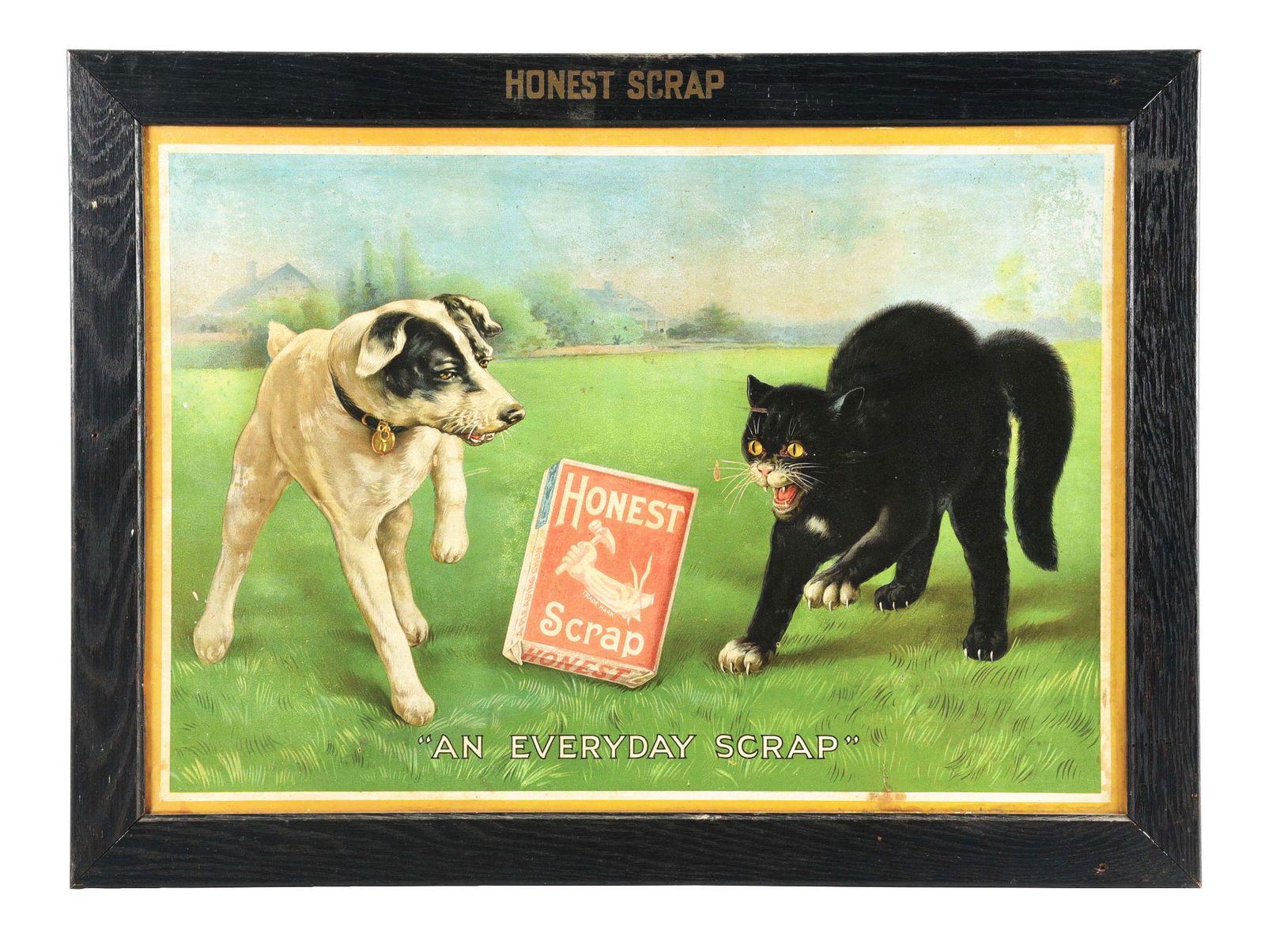 FRAMED CARDBOARD LITHOGRAPH FROM THE HONEST SCRAP CO. (1 of 3)