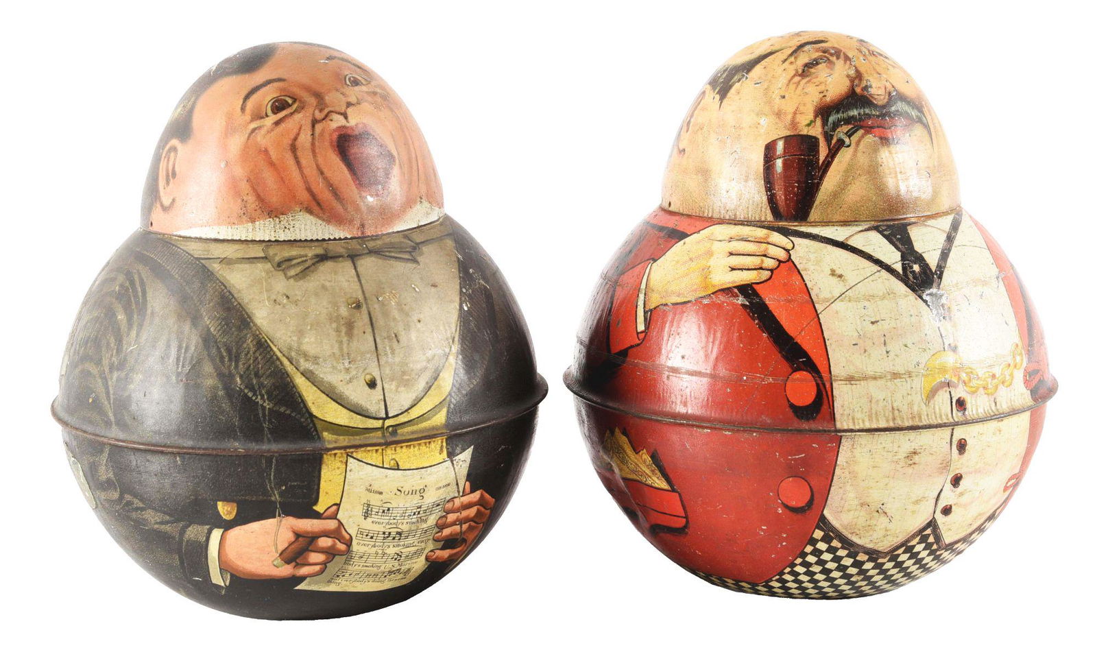 LOT OF 2: ROLY-PPOLY TOBACCO TINS. (1 of 4)