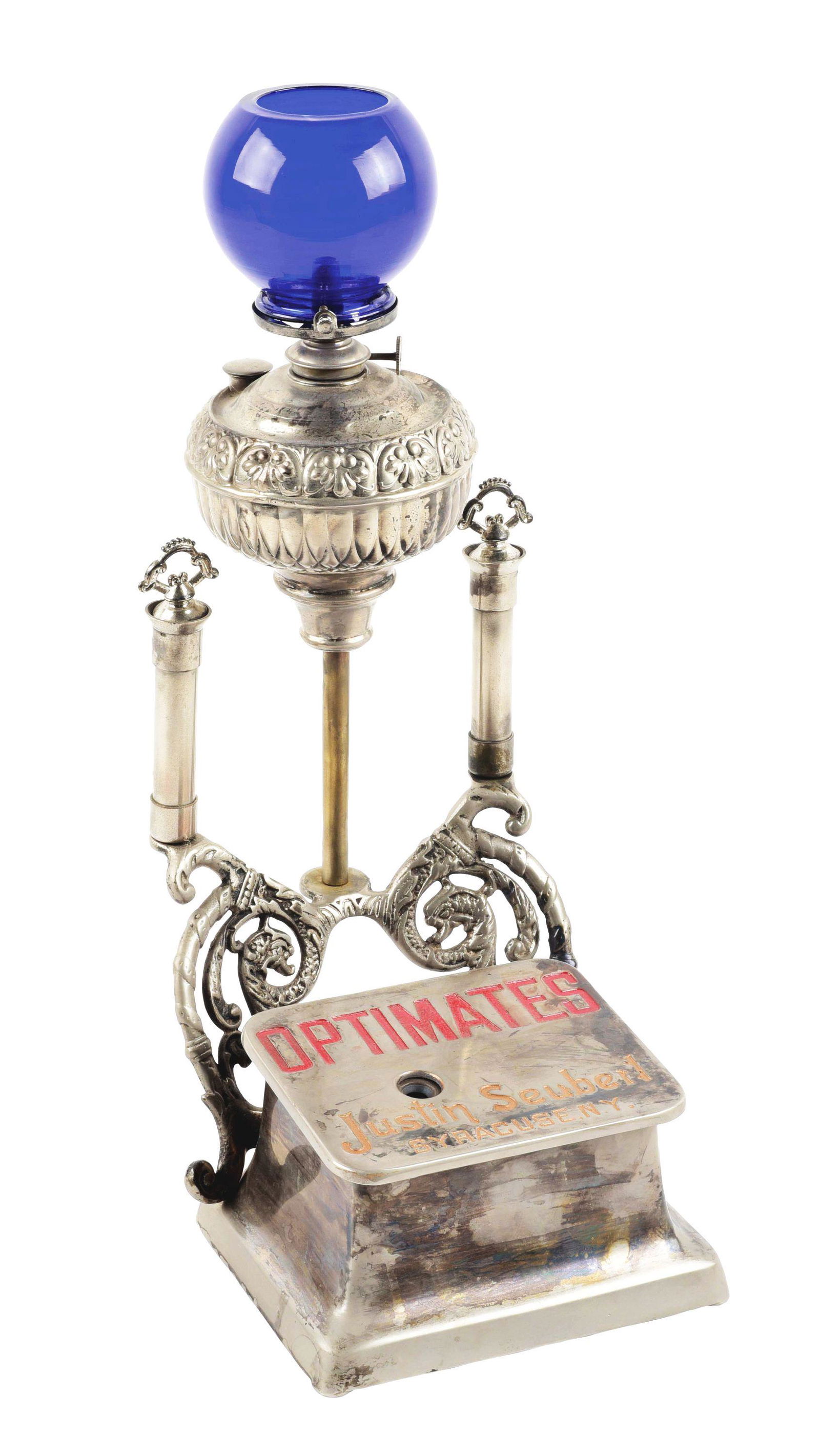 CAST IRON CIGAR CUTTER WITH LIGHTER MADE BY THE ERIE SPECIALTY COMPANY. (1 of 6)