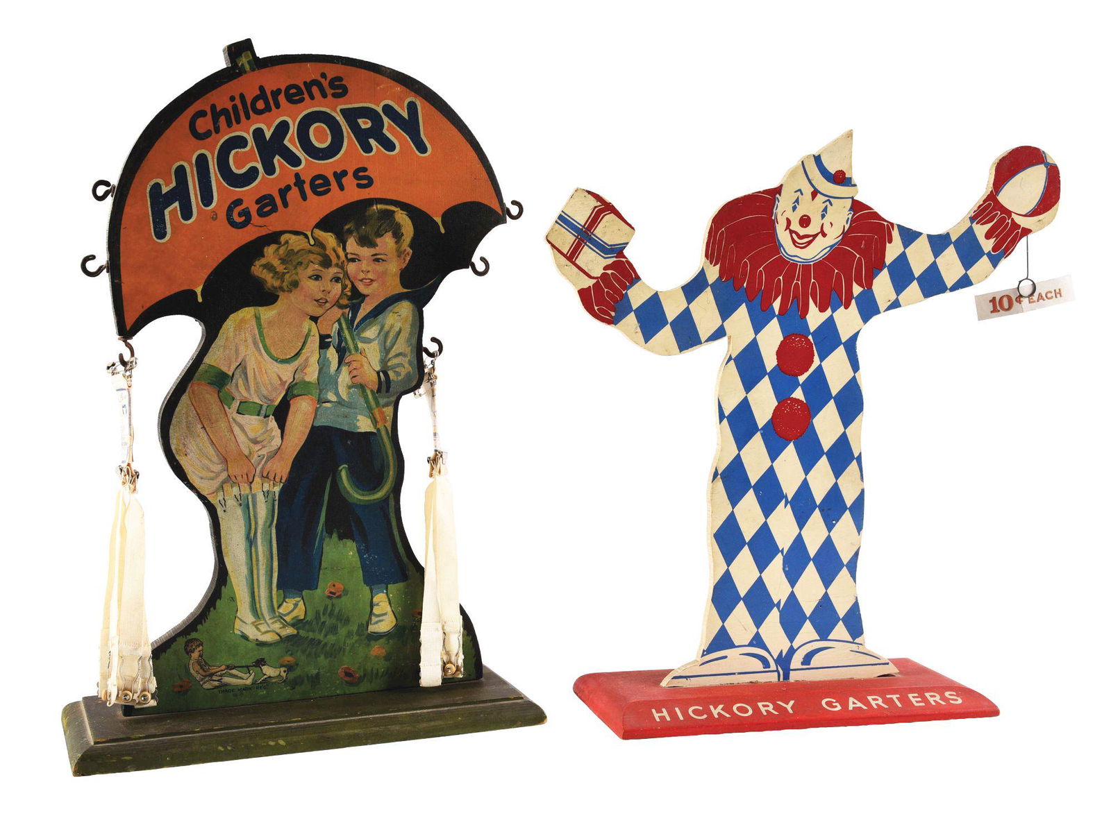 LOT OF 2: CHILDREN'S HICKORY GARTER DISPLAYS. (1 of 6)