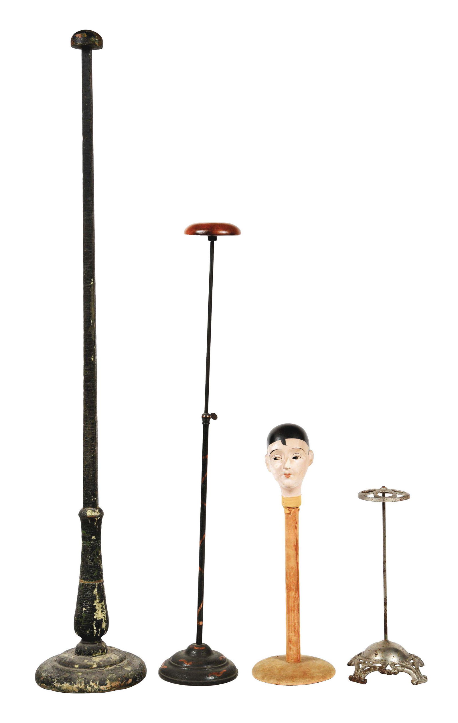 LOT OF 4: HAT STANDS. (1 of 4)