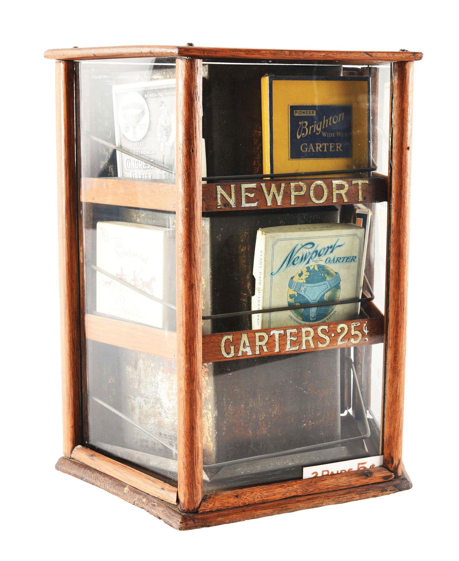NEWPORT GARTERS COUNTERTOP COUNTRY STORE DISPLAY CABINET. (1 of 4)