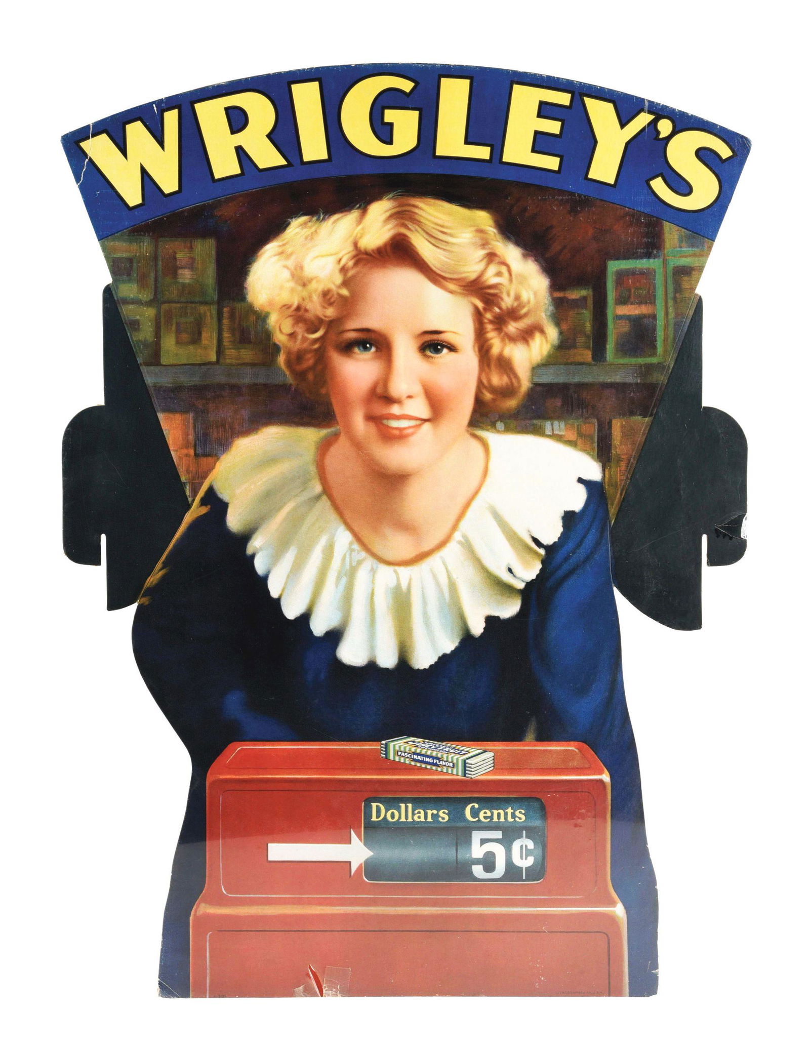 WRIGLEY'S CARDBOARD LITHOGRAPH. (1 of 3)