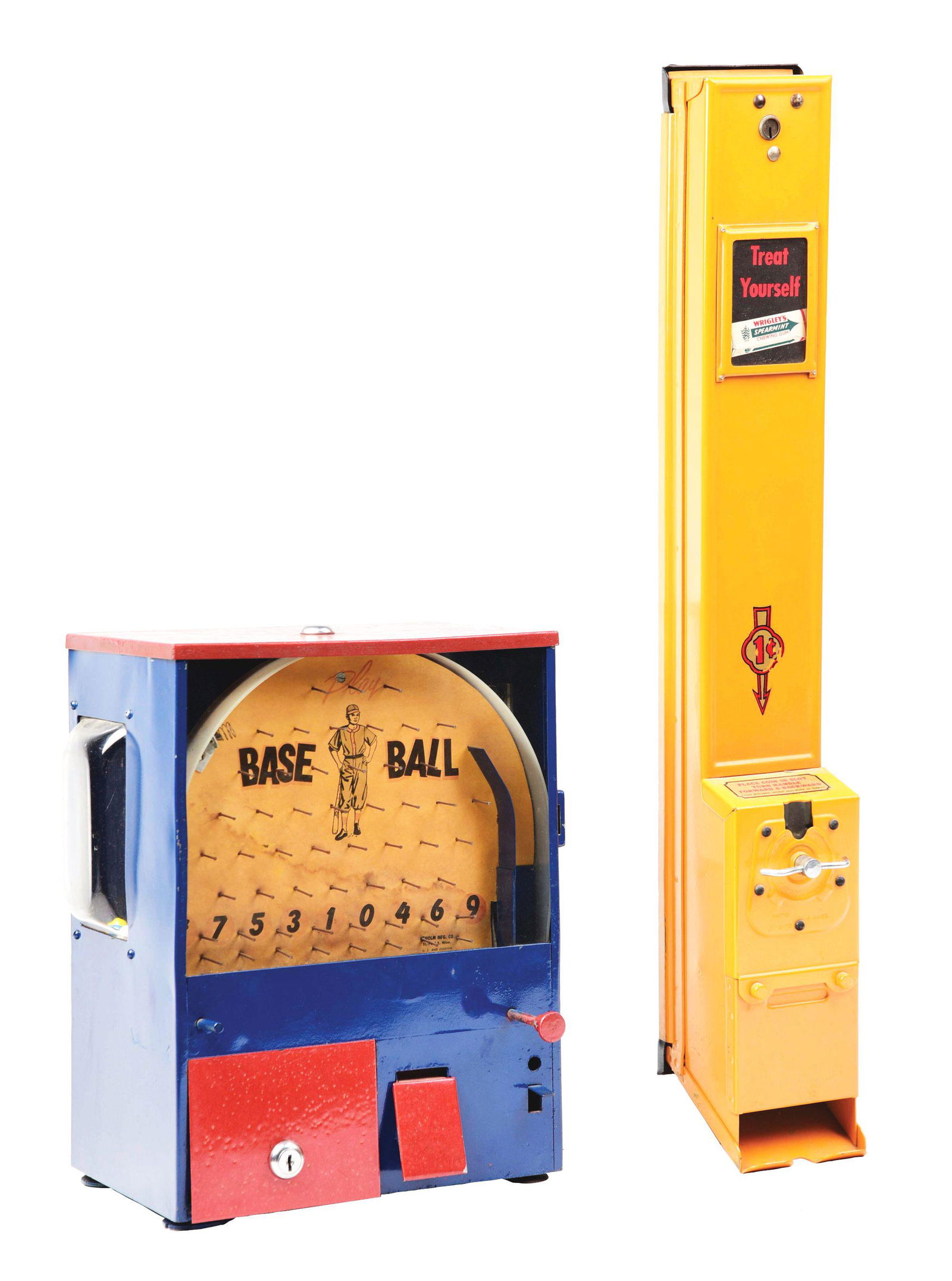 LOT OF 2: GUM VENDING MACHINES. (1 of 4)