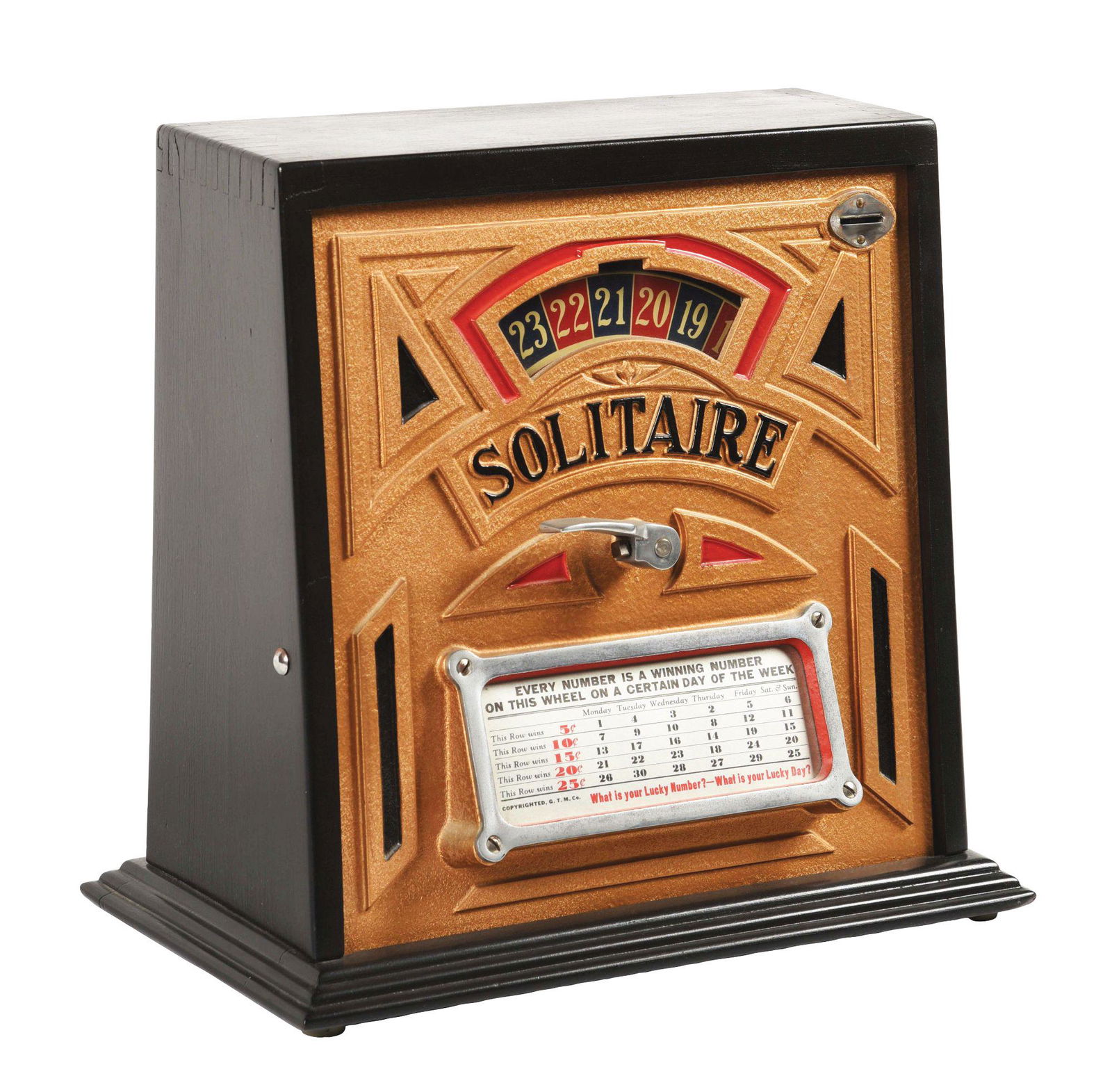 1¢ GROETCHEN SOLITAIRE COUNTERTOP WHEEL TRADE STIMULATOR. (1 of 5)