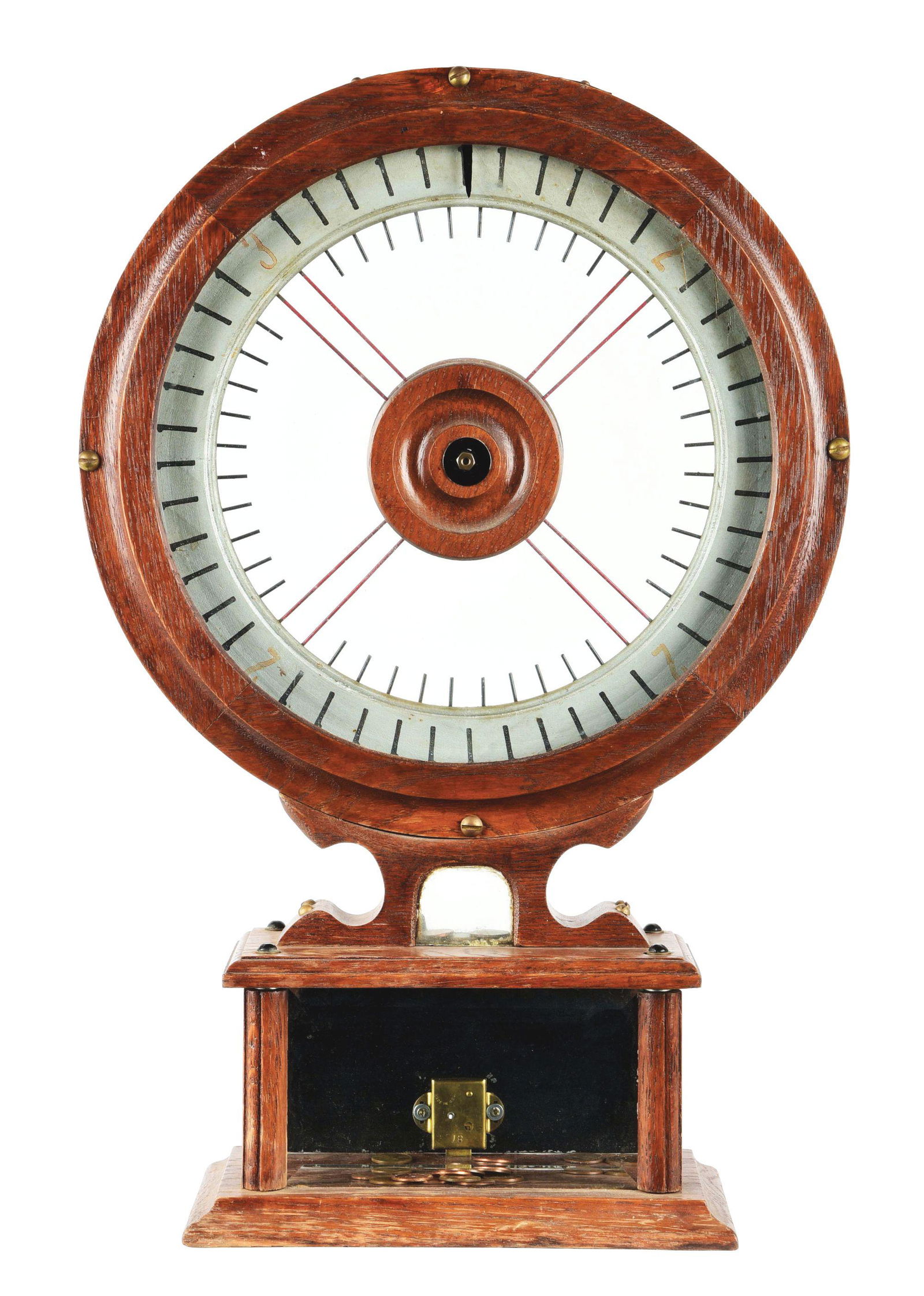 1¢ DECATUR “FAIREST WHEEL” TRADE STIMULATOR. (1 of 4)