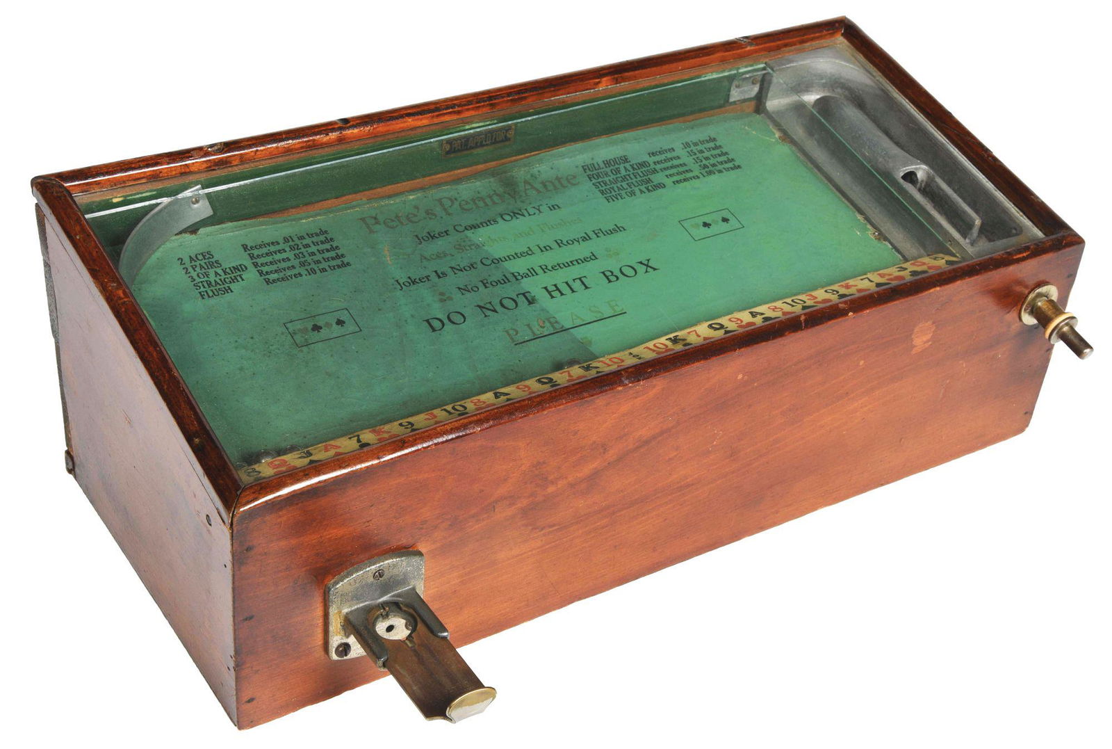PETE'S PENNY ANTE GAMBLING MACHINE. (1 of 5)