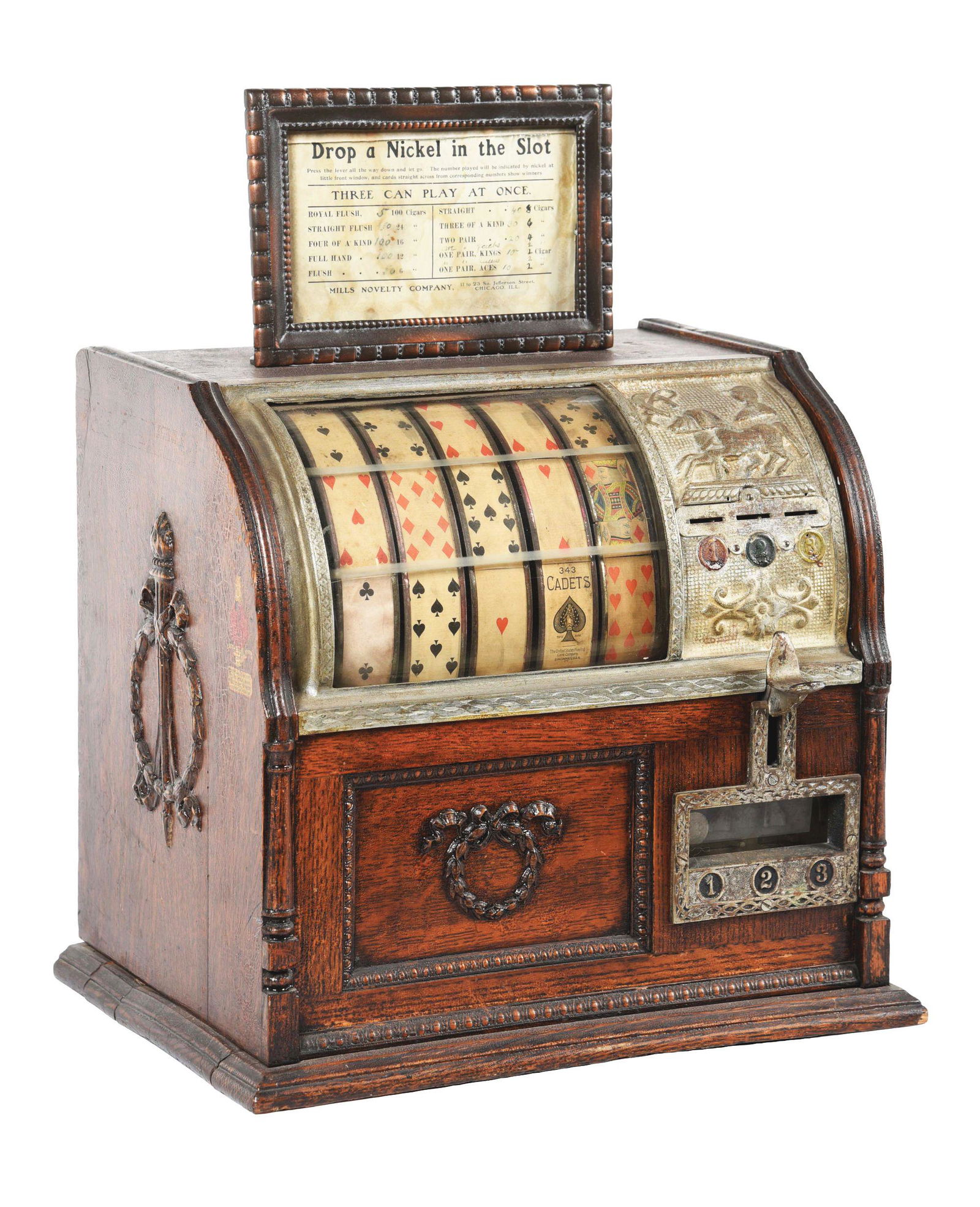 5¢ MILLS NOVELTY CO. JOCKEY TRADE STIMULATOR. (1 of 6)