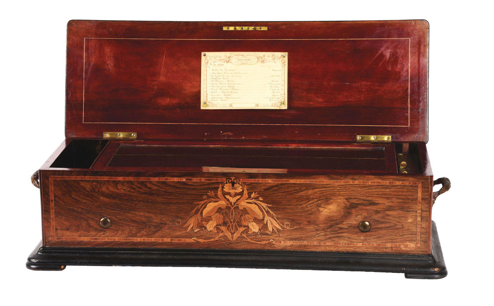 NICOLE FRERES TWELVE TUNE SWISS MUSIC BOX. (1 of 6)