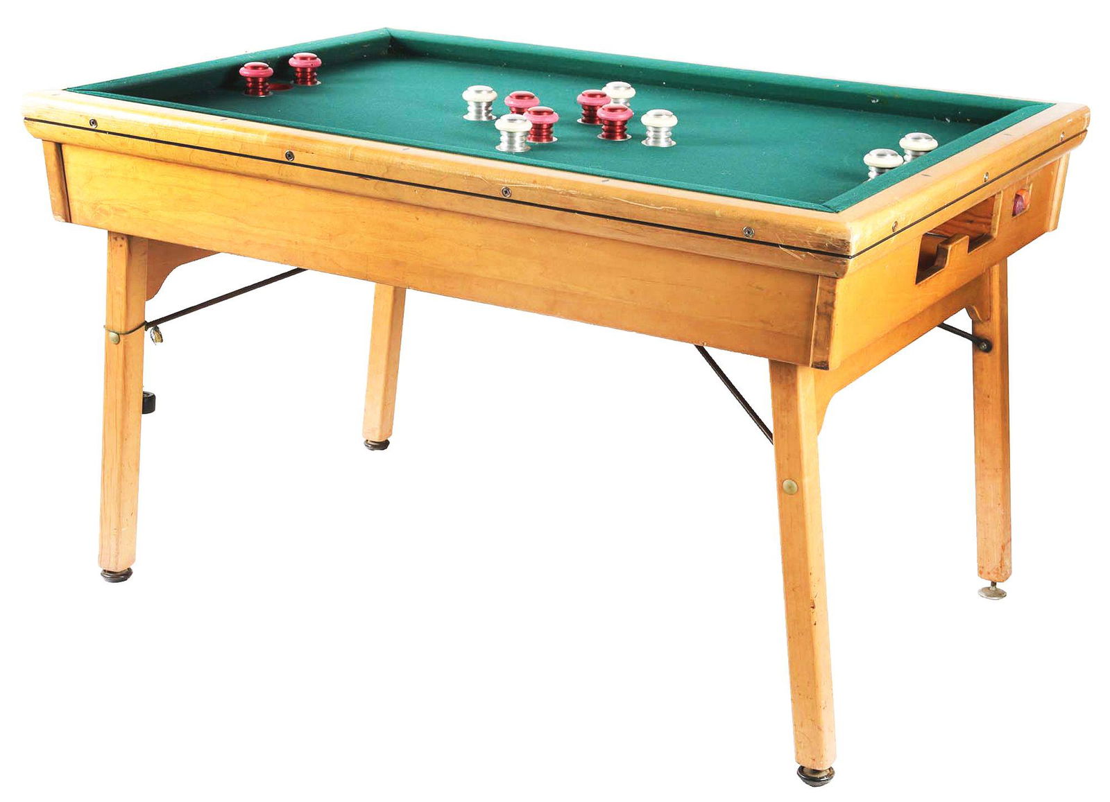 VALLEY MFG CO. VINTAGE BUMPER POOL TABLE. (1 of 8)
