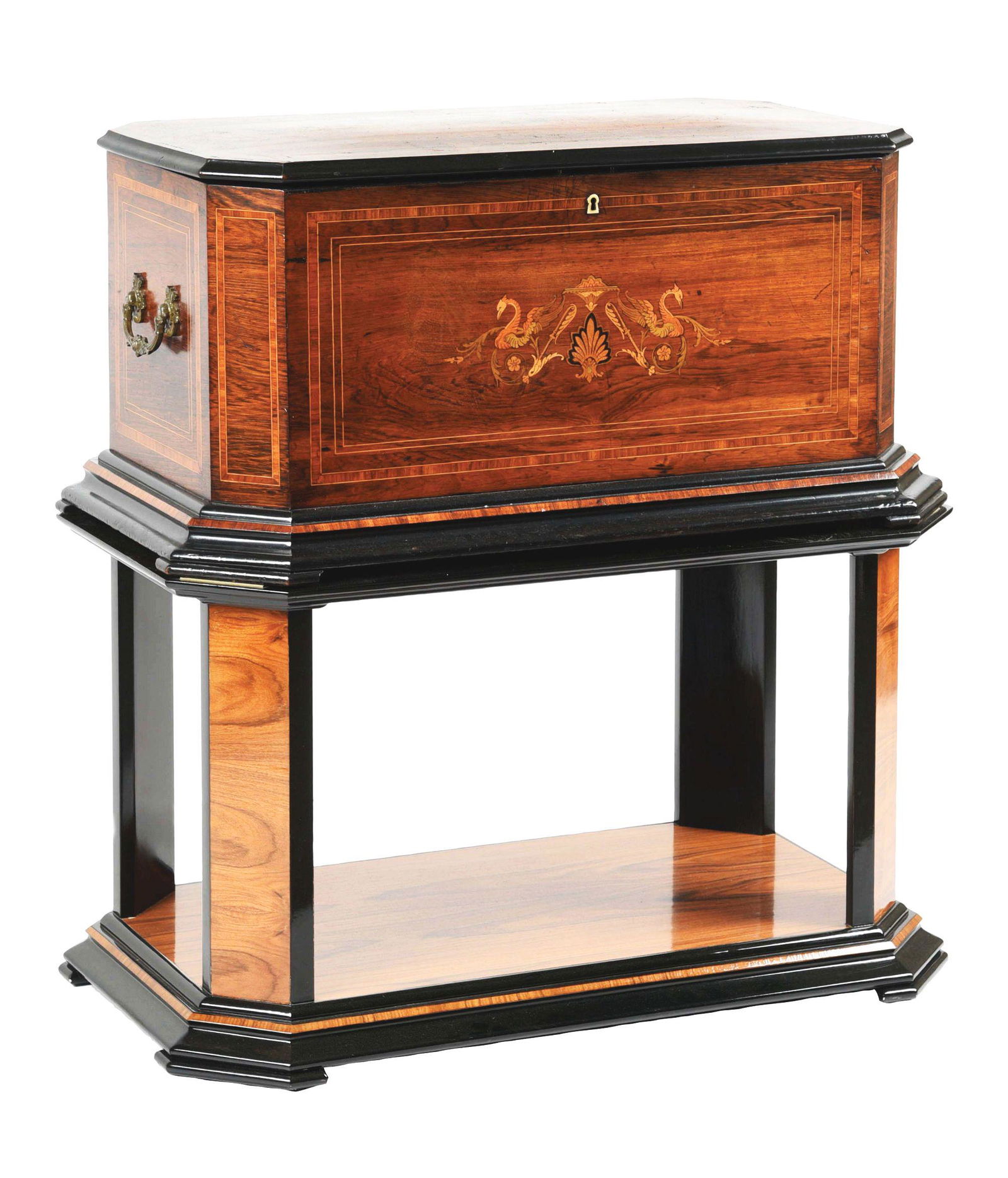 DUCOMMUN GIROD ORCHESTRAL CYLINDER MUSIC BOX WITH HIDDEN BELLS. (1 of 11)