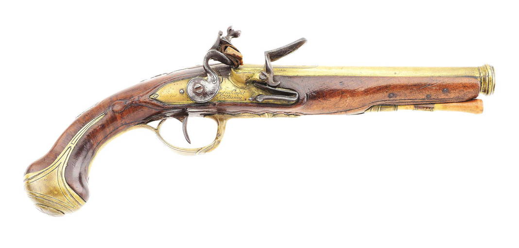 Replica Flint Lock Blunderbuss Napoleonic Officers Pistol Dueling Set