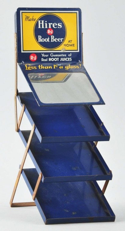 Tin Hires Root Beer Countertop Display.: Beautiful condition. Size: 14 - 3/4" T. Condition: (Near Mint).