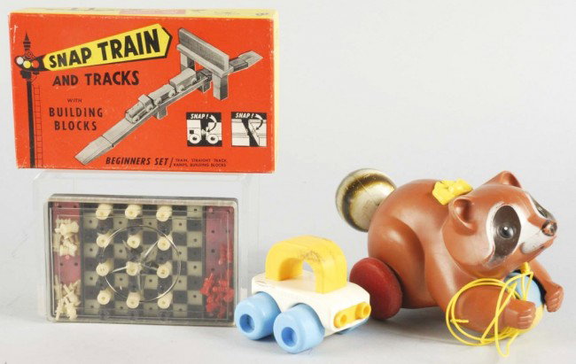 Lot of Miscellaneous Cards & Other Games.: Circa 1950s. Includes ten card games and various other items. Size: Largest: 9 - 1/4" L. Condition: (Very Good).