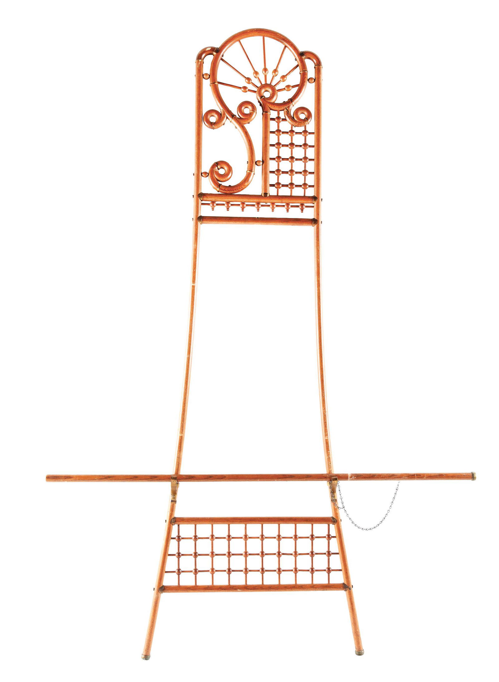 VICTORIAN OAK ART EASEL. (1 of 9)