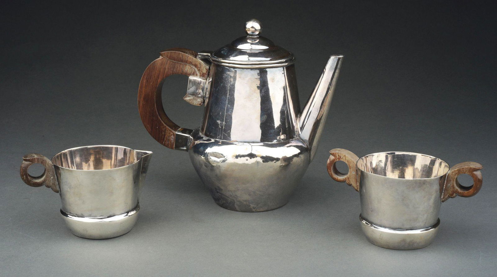 A SPRATLING STERLING COFFEE SET. (1 of 6)