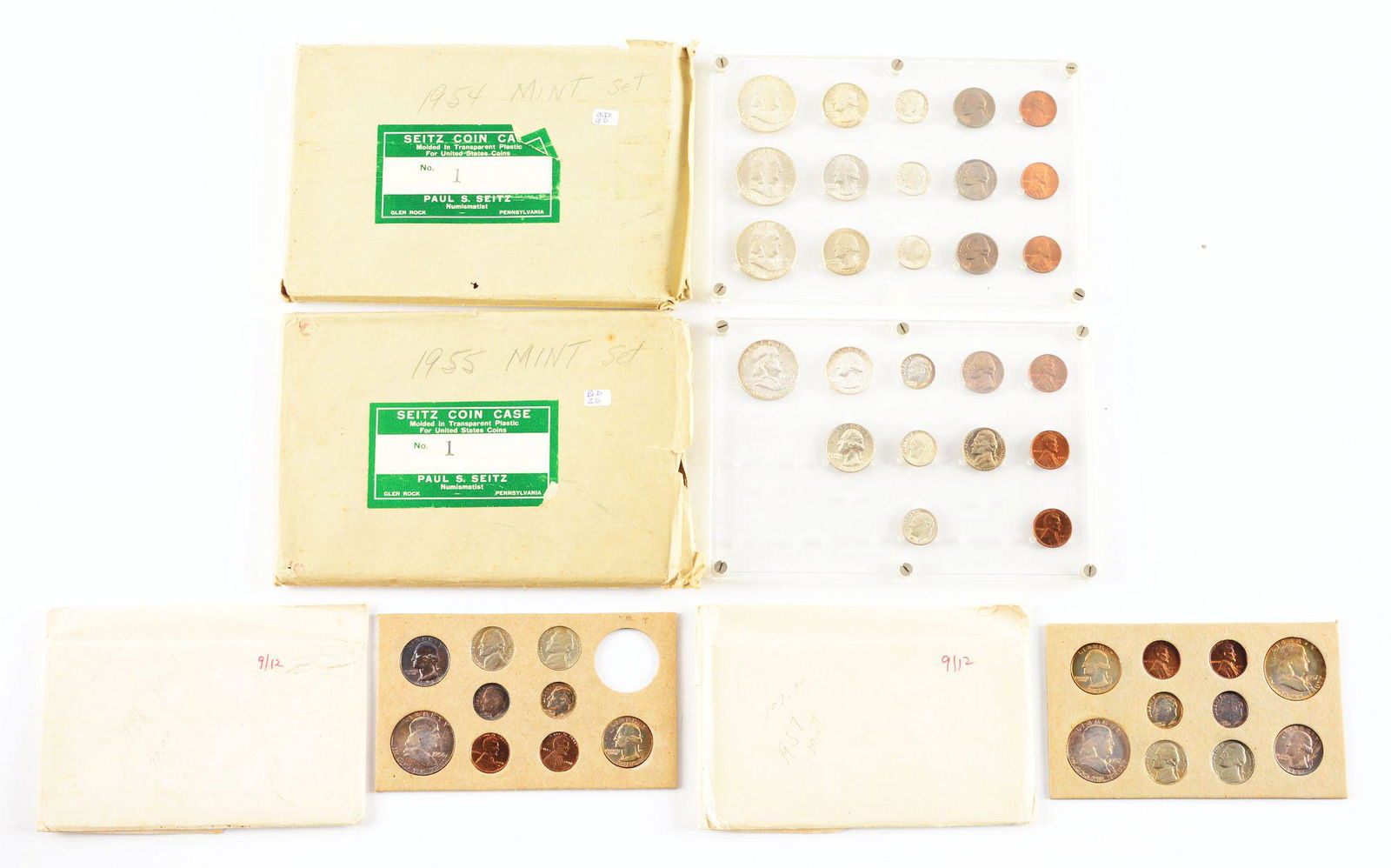 LOT OF 4: 1950'S MINT SETS. (1 of 2)