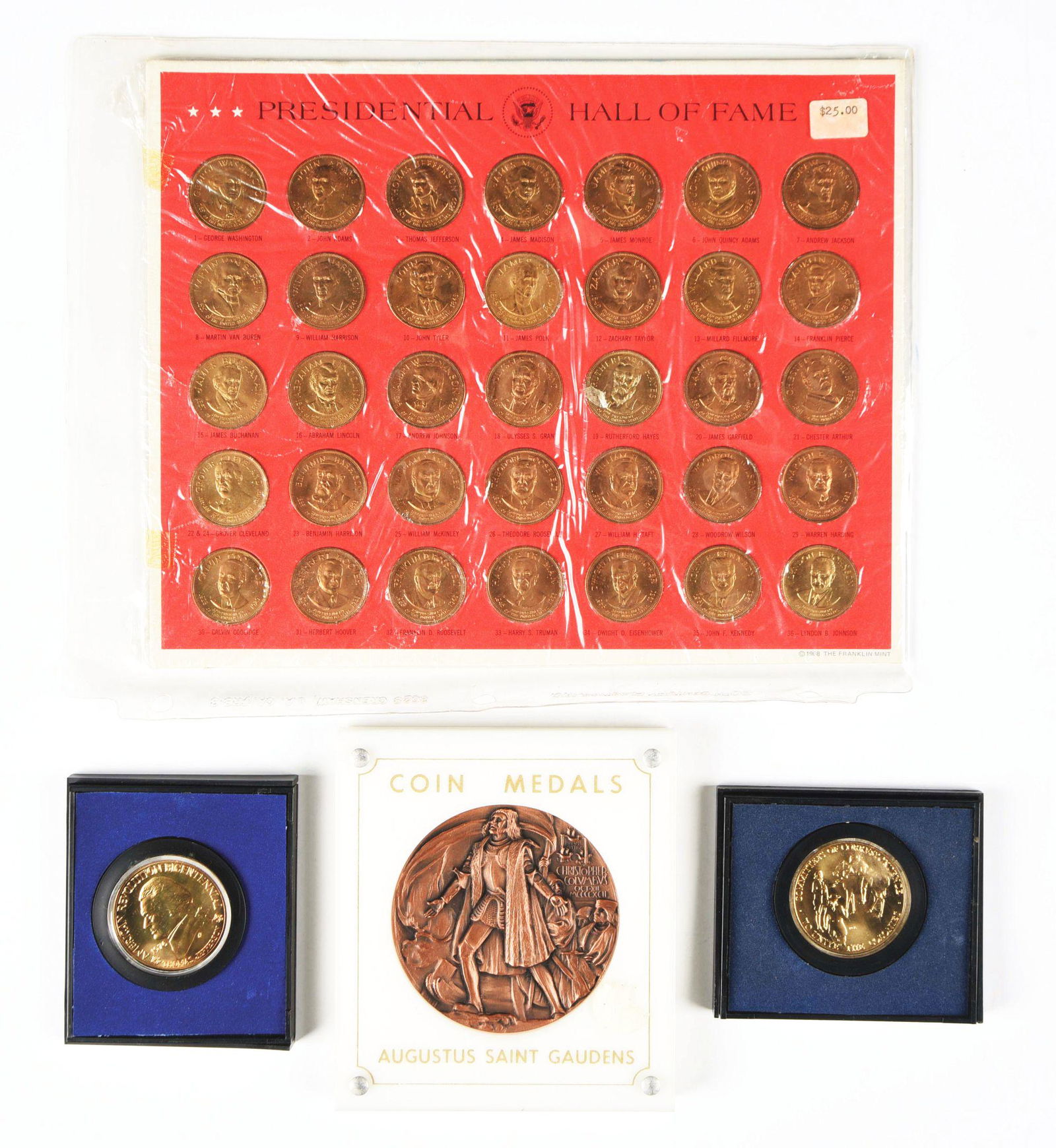 LARGE LOT OF MEDALS AND COINS. (1 of 3)