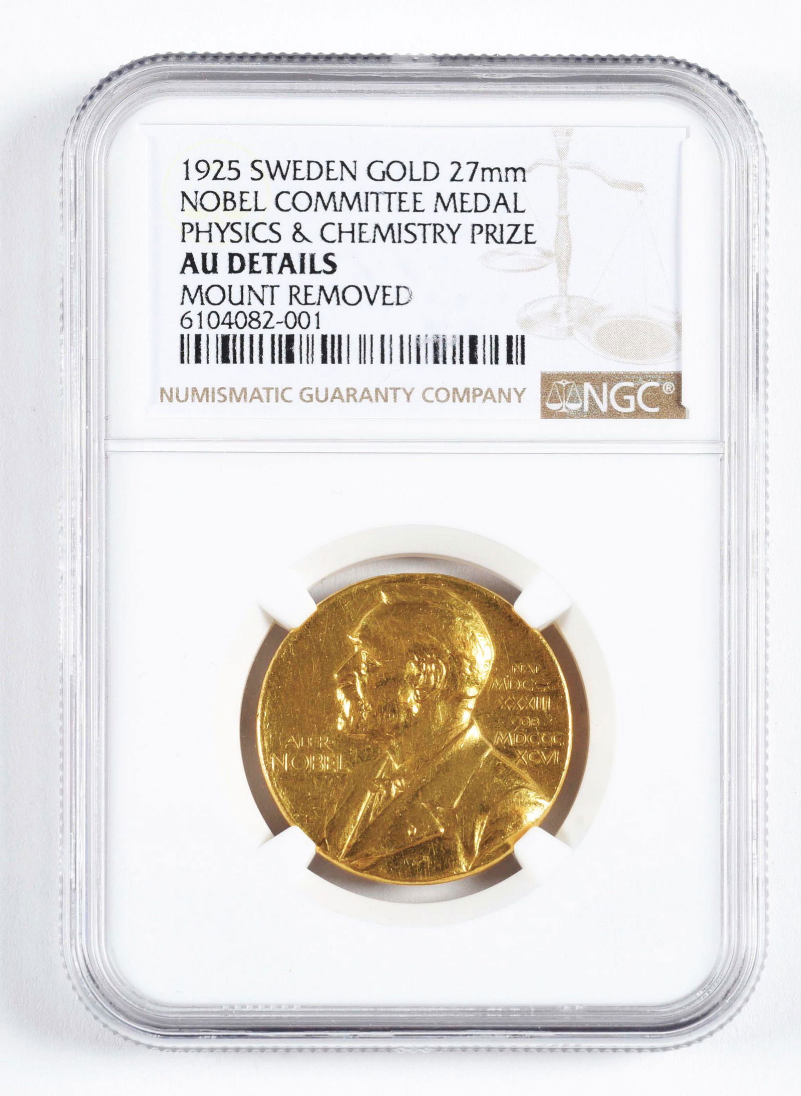 1925 SWEDEN GOLD NOBEL PRIZE MEDAL (1 of 4)